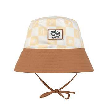 Lässig Sun Prot Fishing Hat Check Pat vanil/seasa 3-6 mon