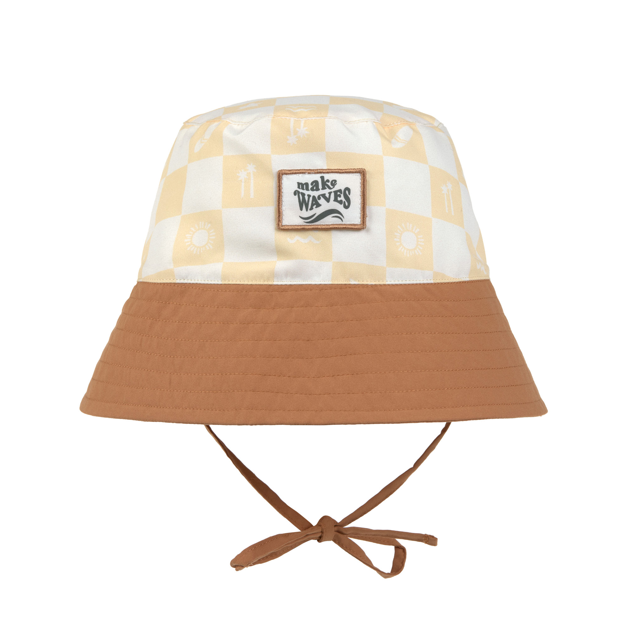 Lässig Sun Prot Fishing Hat Chec Pat vanil/seas 3-6 years