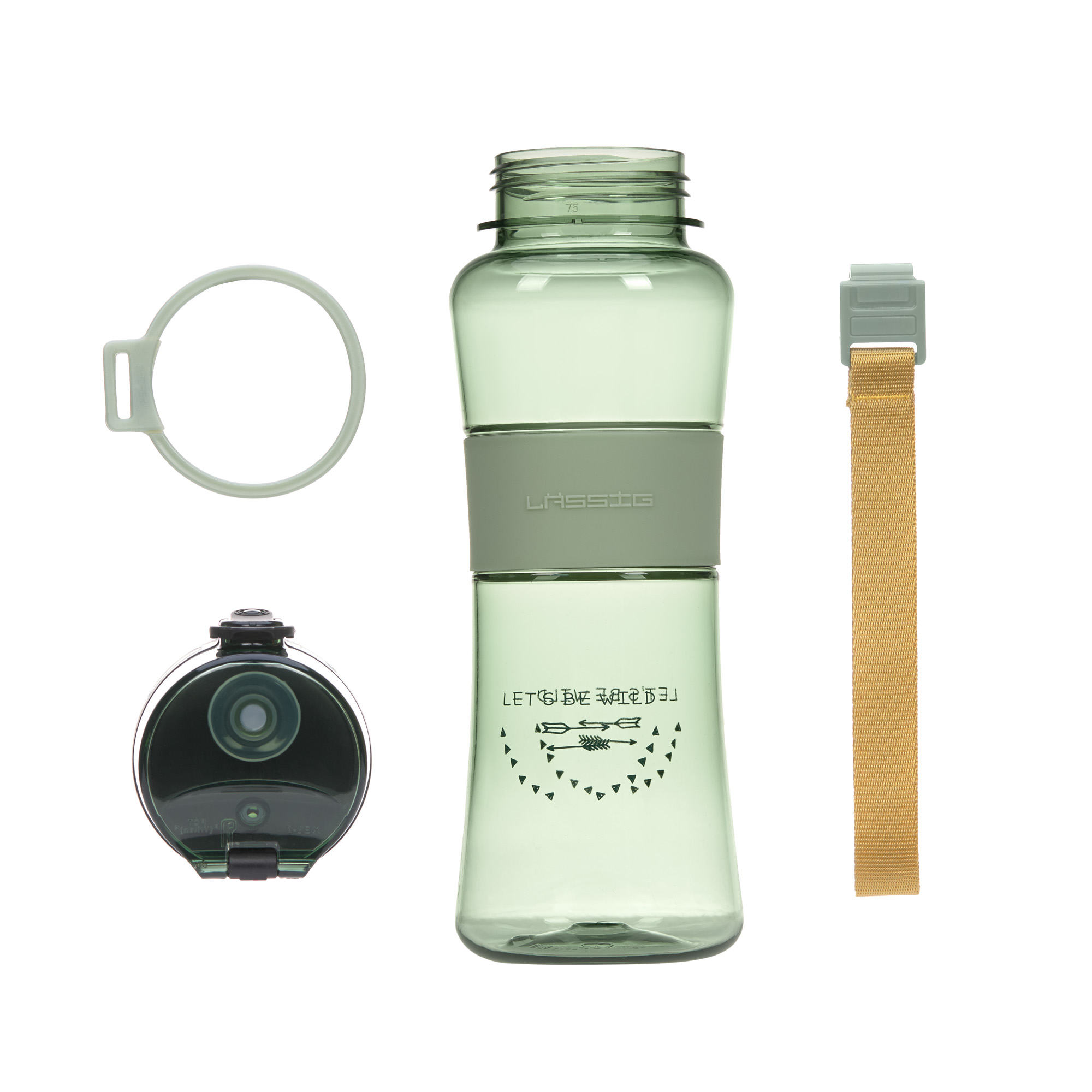 Lässig Drinking Bottle Adventure olive with sport lid - 3