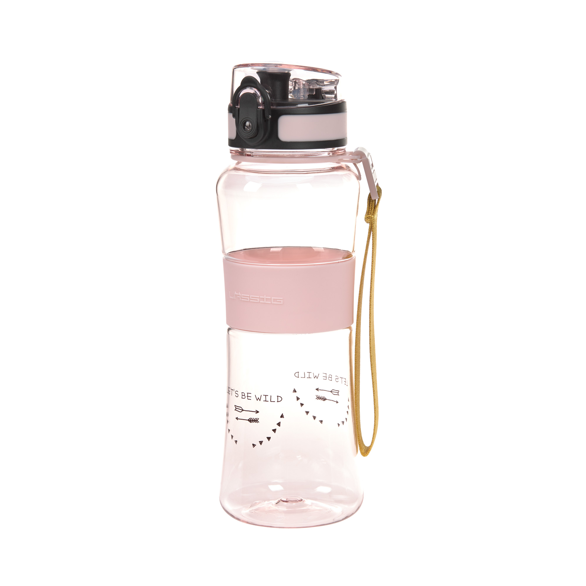 Lässig Drinking Bottle Adventure rose with sport lid