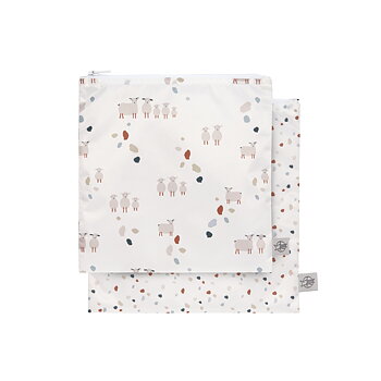 Lässig Snack Bag 2 pcs Tiny Farmer Dots/Sheep