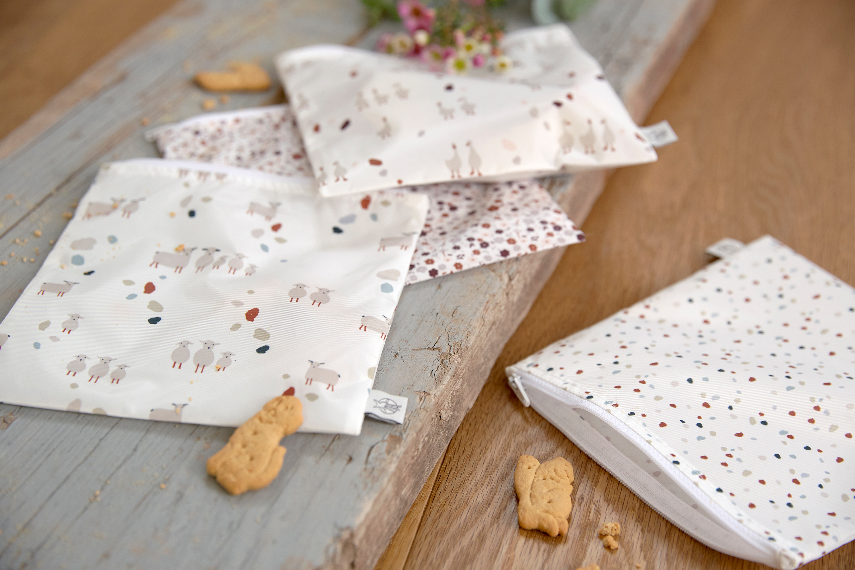 Lässig Snack Bag 2 pcs Tiny Farmer Dots/Sheep - 3