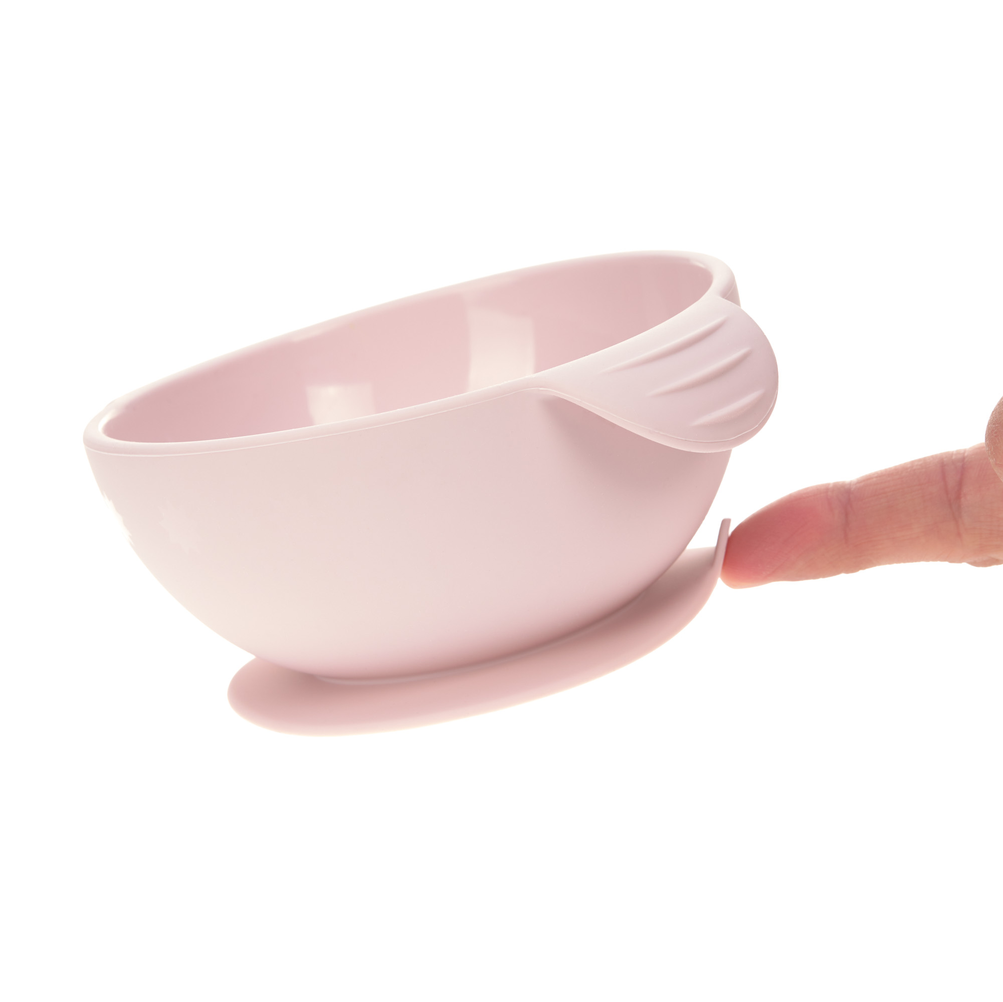 Lässig Bowl Silicone pink with suction pad - 4