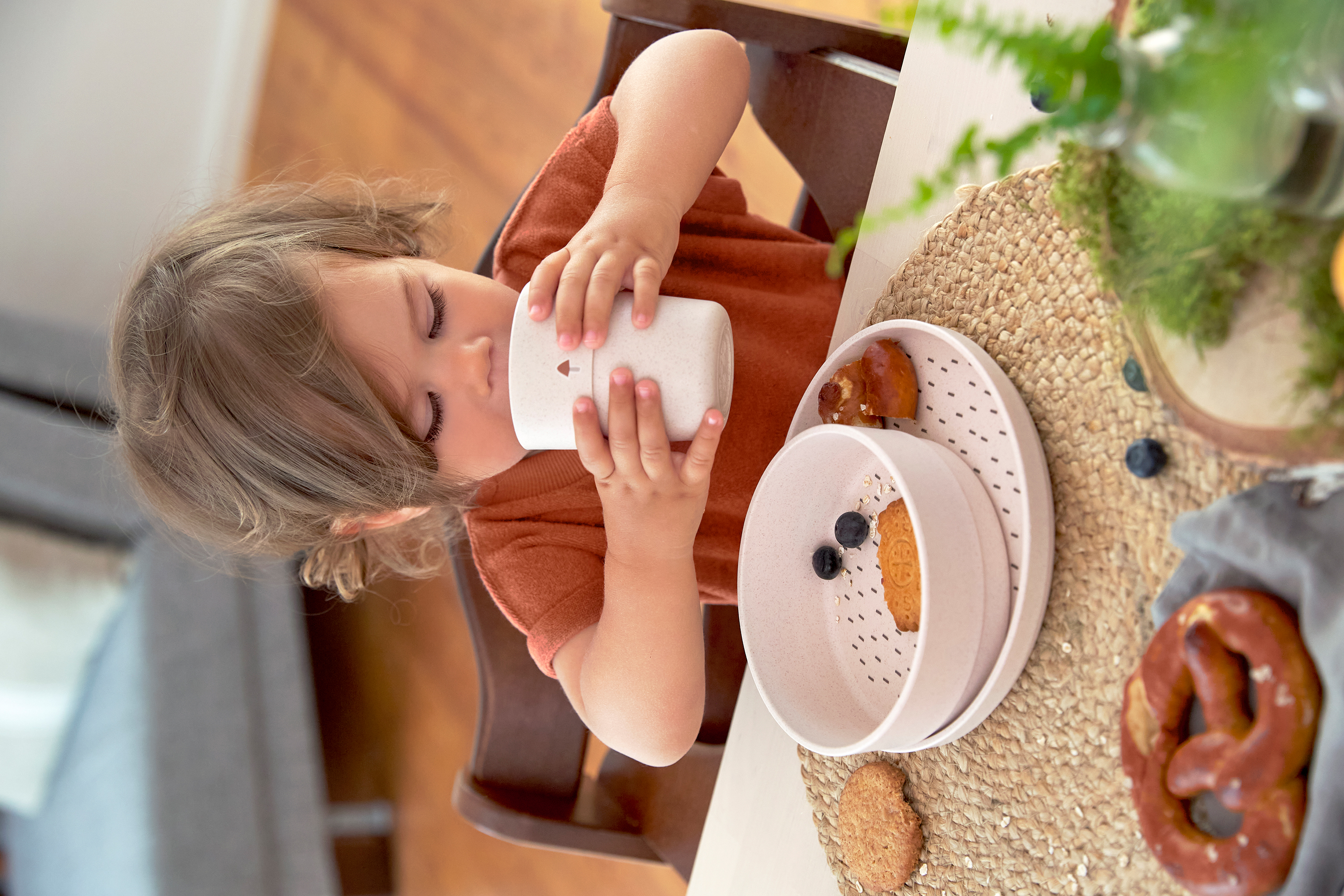 Lässig Dish Set PP/Cellulose Little Forest Rabbit (Plate, Bowl, Mug, Spoon) - 10