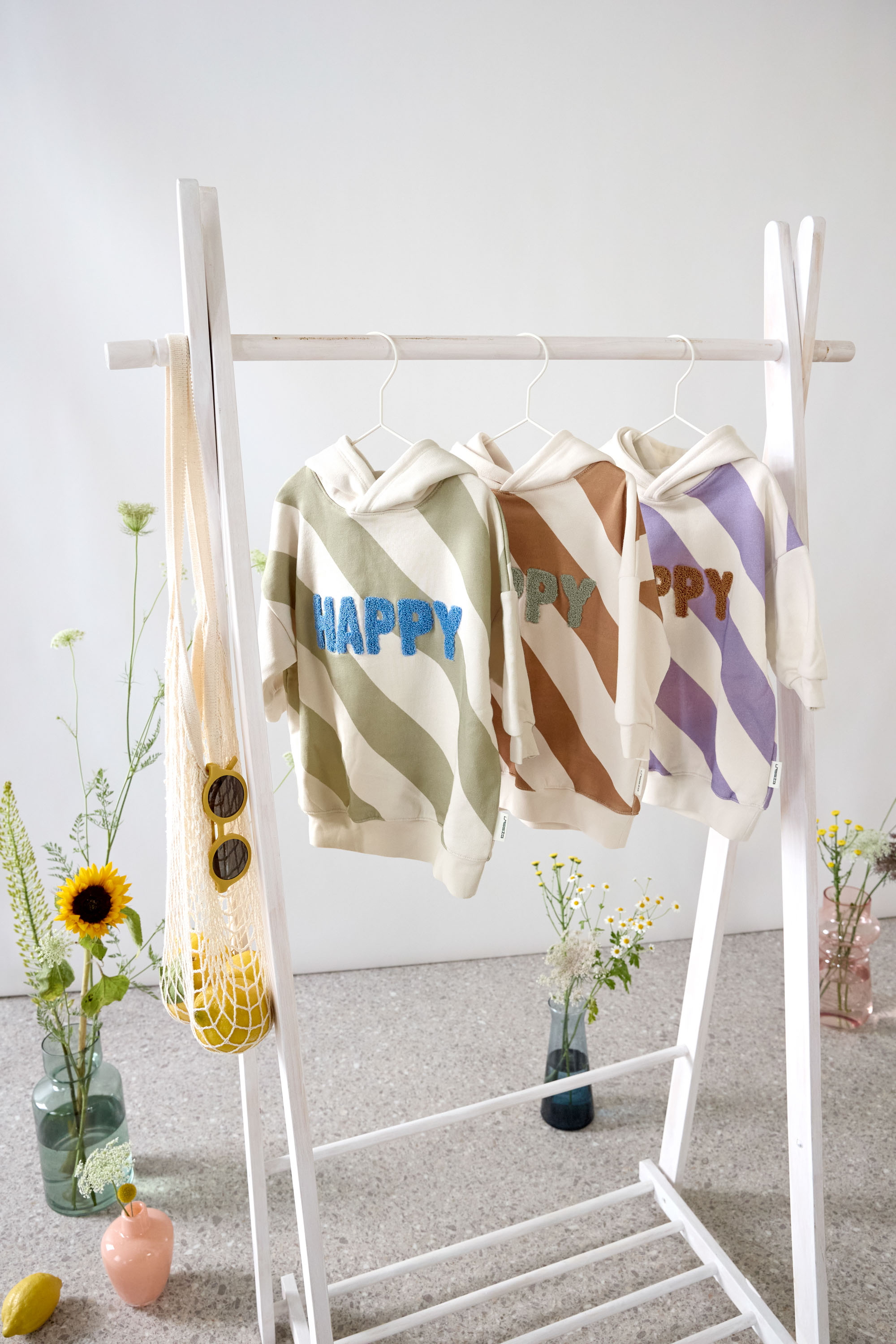 Lässig Kids Hoodie GOTS Happy milky/light khaki, 4-6 year - 3