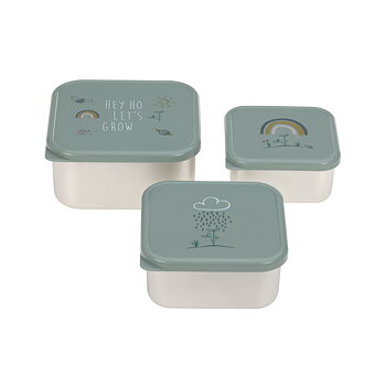 Lässig Snackbox Stainless Steel 3 pcs assorted Garden Explorer