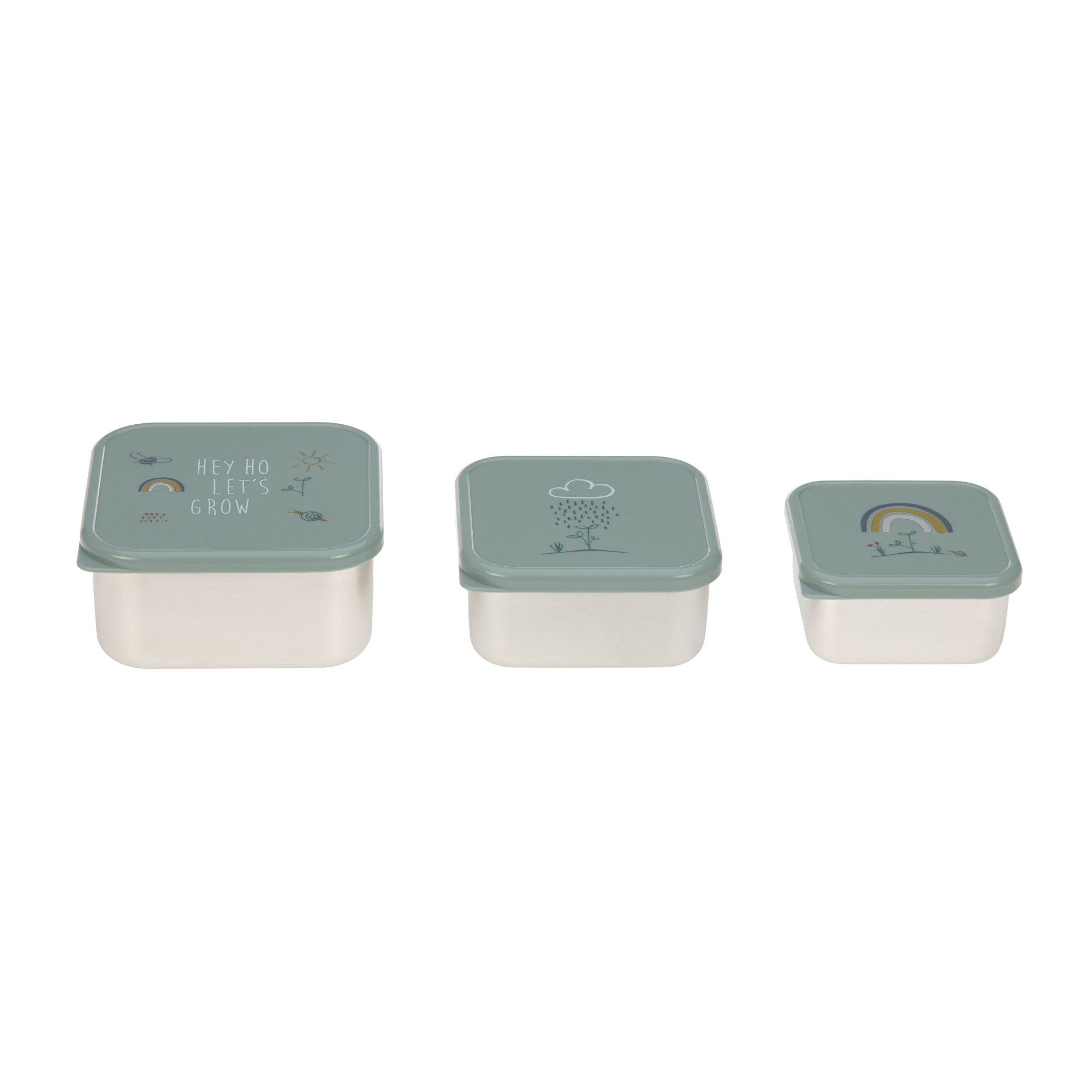 Lässig Snackbox Stainless Steel 3 pcs assorted Garden Explorer - 2