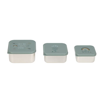 Lässig Snackbox Stainless Steel 3 pcs assorted Garden Explorer