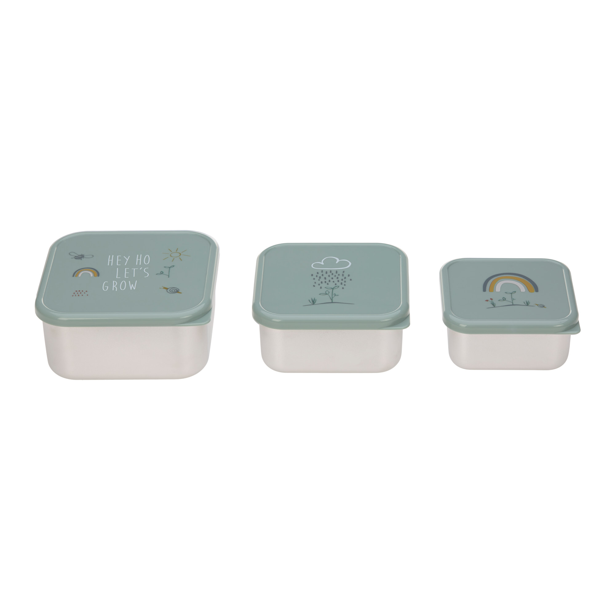 Lässig Snackbox Stainless Steel 3 pcs assorted Garden Explorer - 4