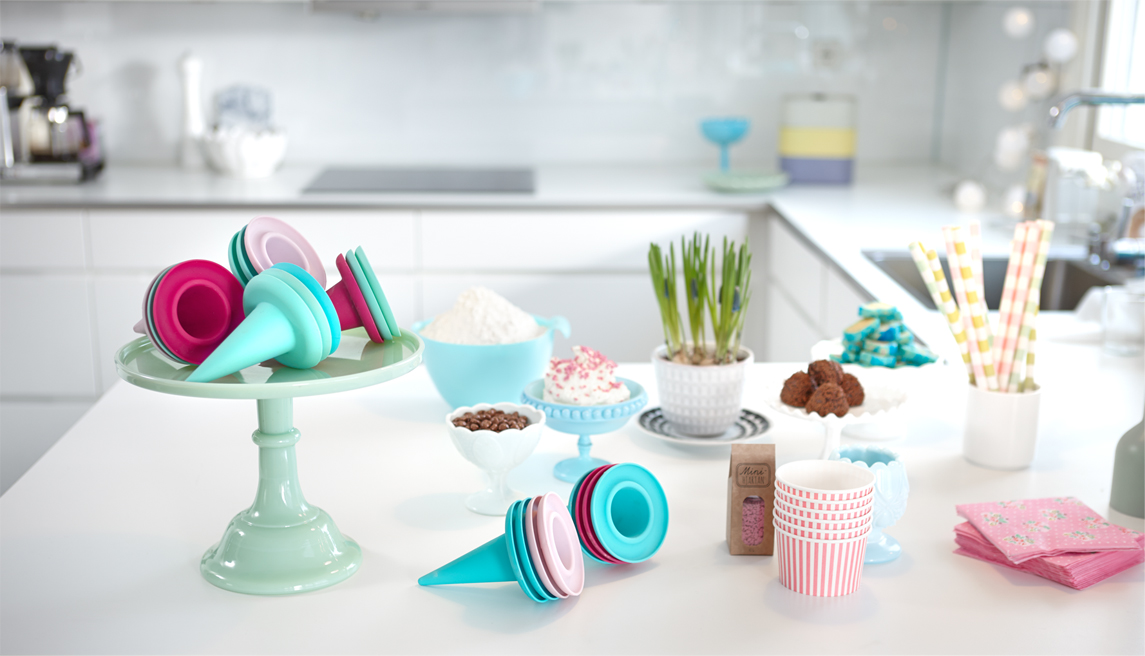 Cillicone Ice cream cone Light Pink - 2