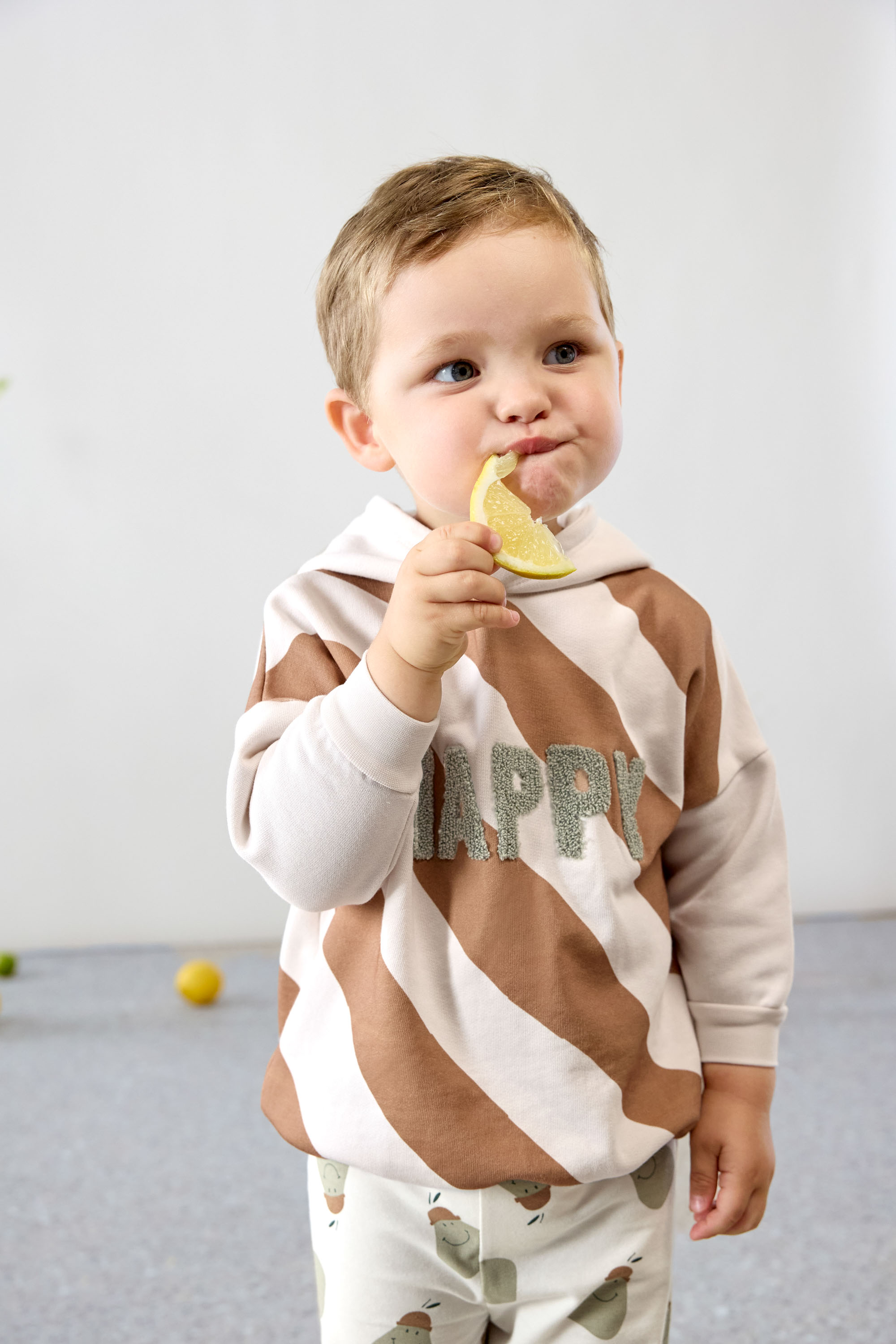 Lässig Kids Sweater GOTS Happy milky/caramel, 2-4 years