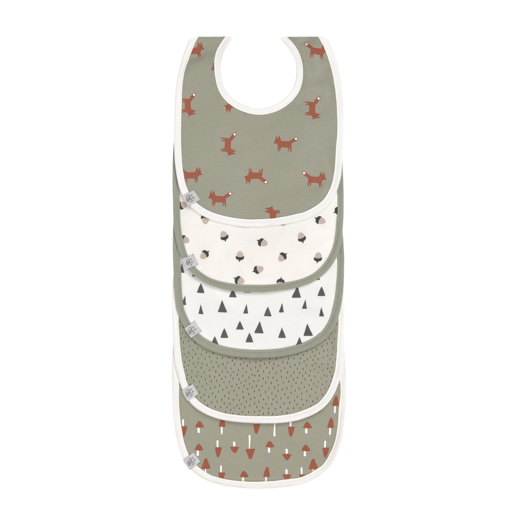 Lässig Value Pack Bib 5 pcs assorted Little Forest Fox