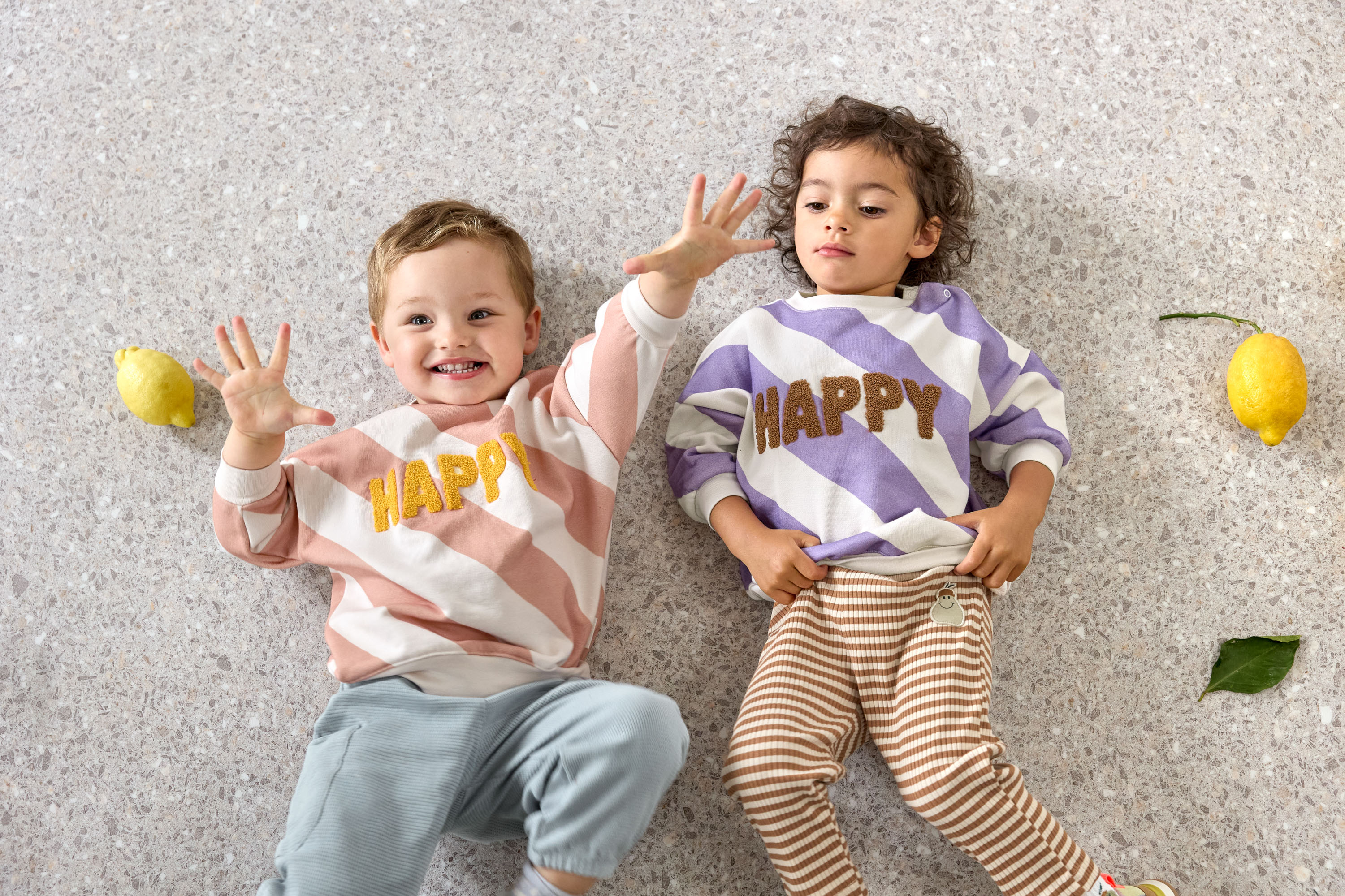 Lässig Kids Sweater GOTS Happy milky/lilac, 1-2 years - 6