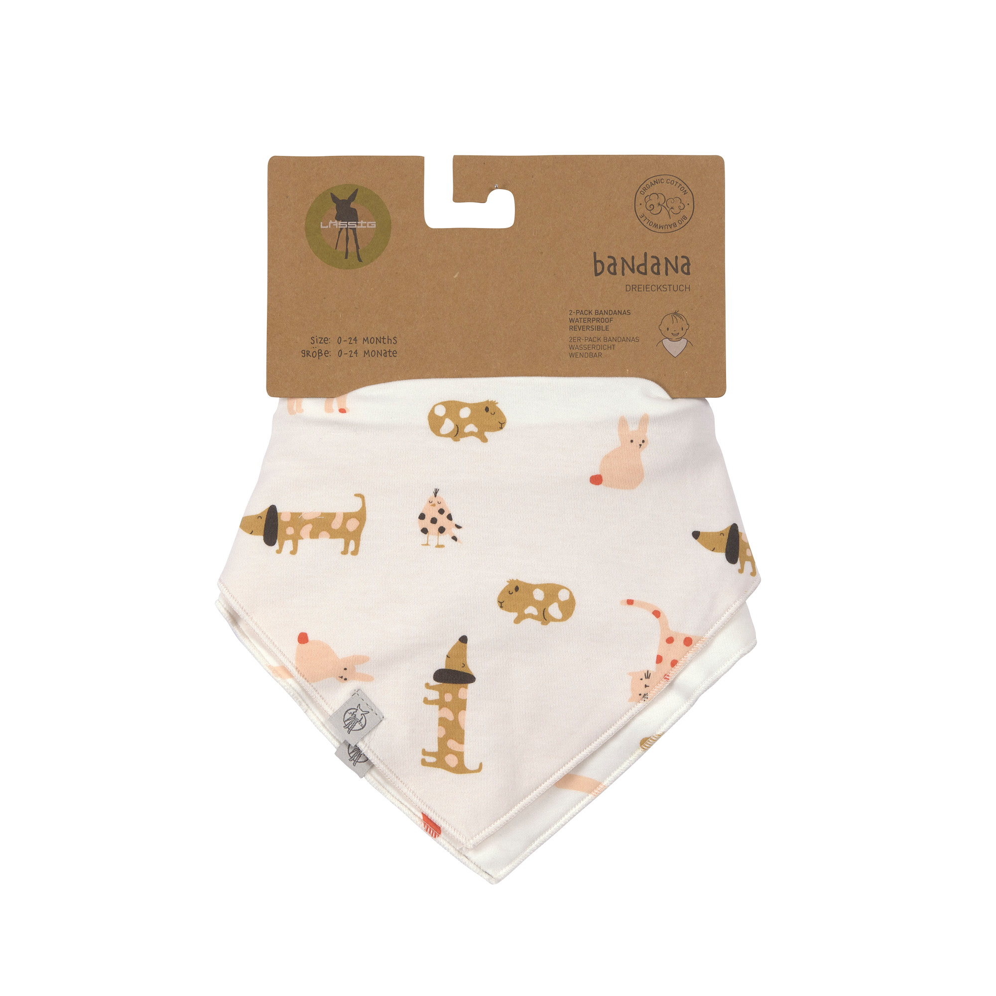 Lässig Bandana/cowl-neck 2 pcs Little Mateys spicy orange - 3