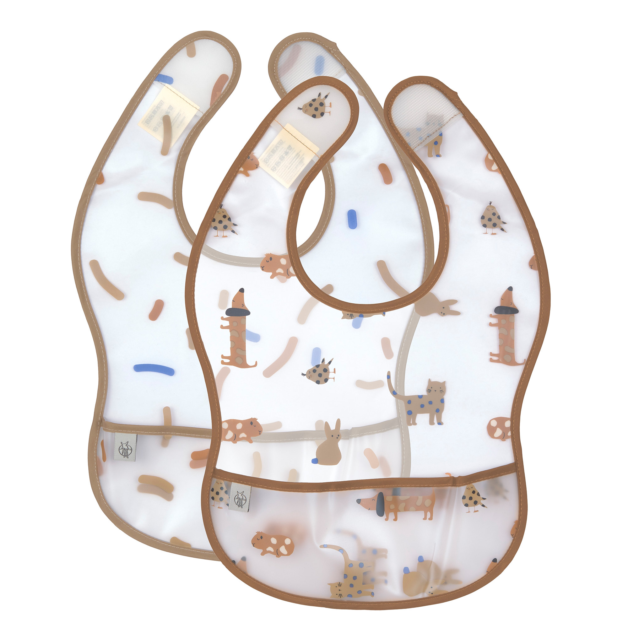 Lässig EVA Bib 2 pcs assorted Little Mateys royal blue