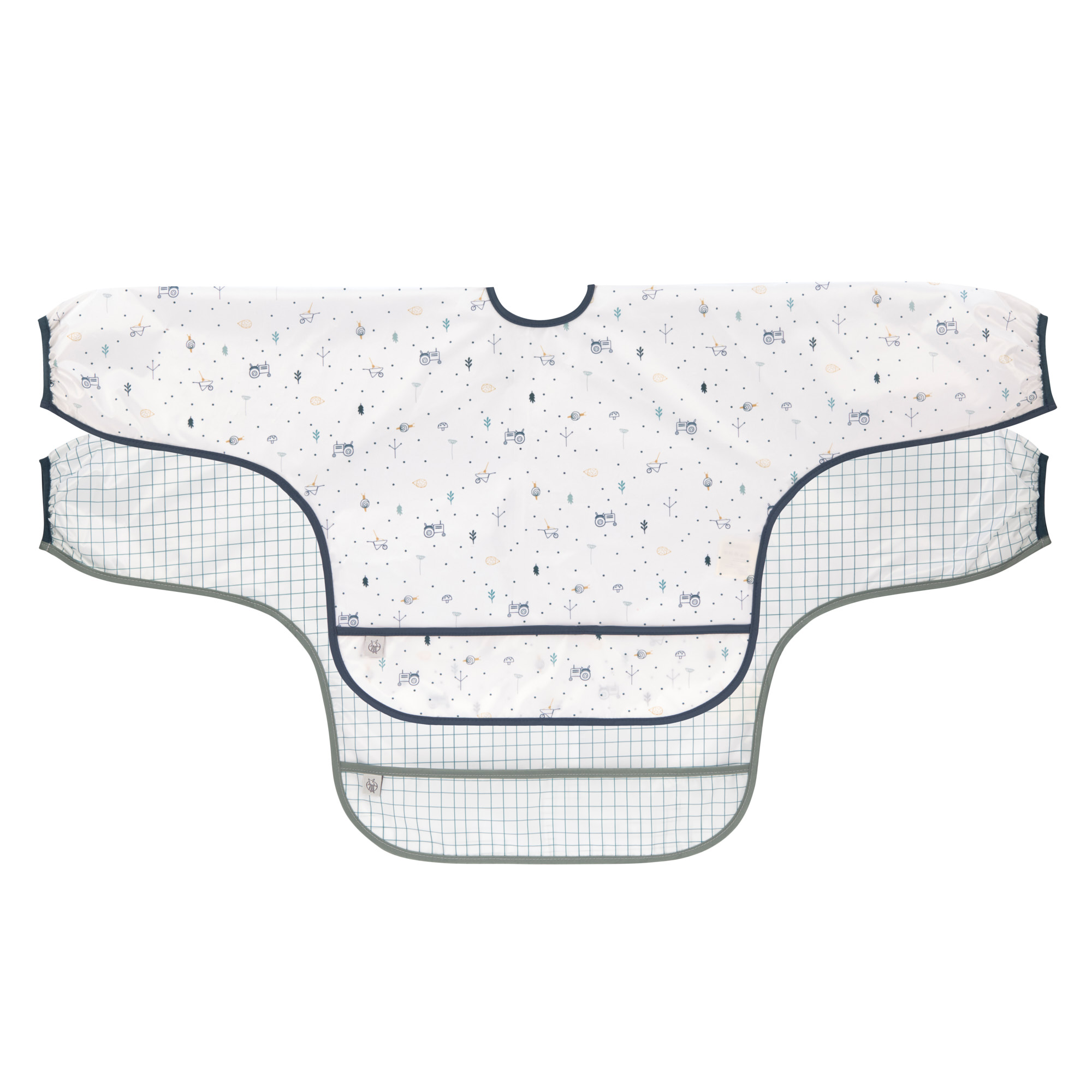 Lässig Long Sleeve Bib 2 pcs assorted Garden Explorer Tractor