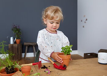 Lässig Long Sleeve Bib 2 pcs assorted Garden Explorer Snail