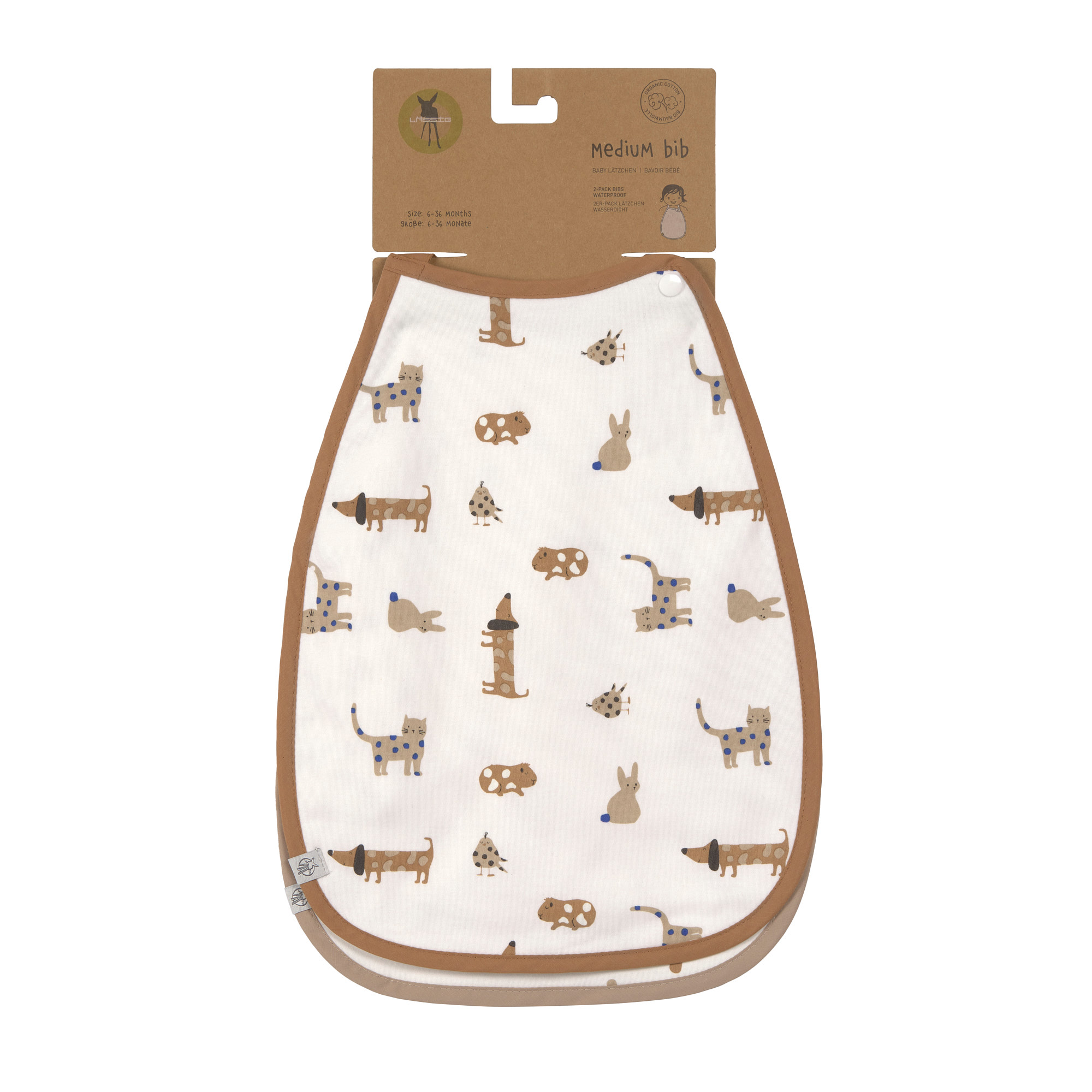 Lässig Medium Drop Bib 2 pcs Little Mateys royal blue - 6