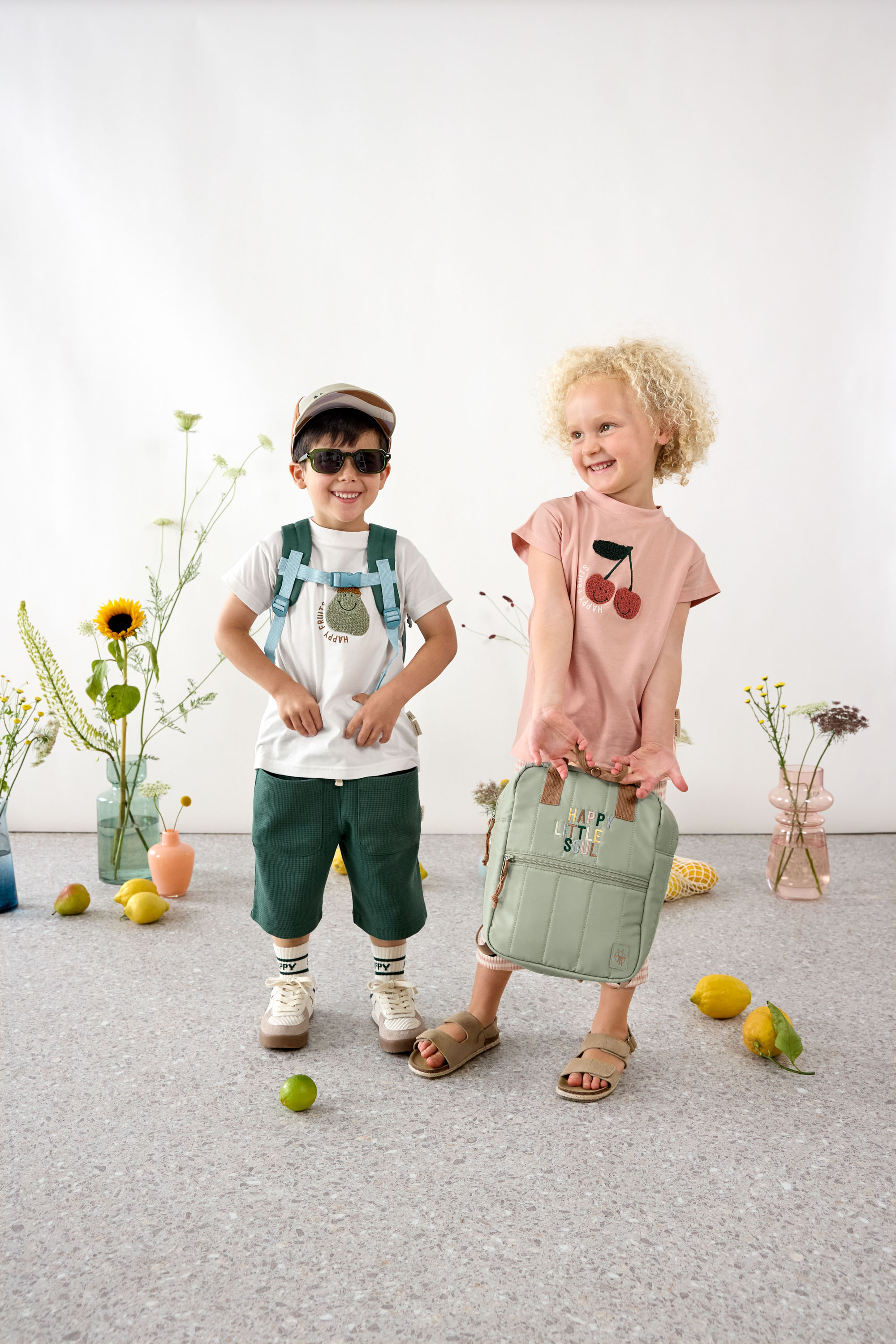 Lässig T-Shirt Jersey GOTS Cherry peach, 4-6 years - 3