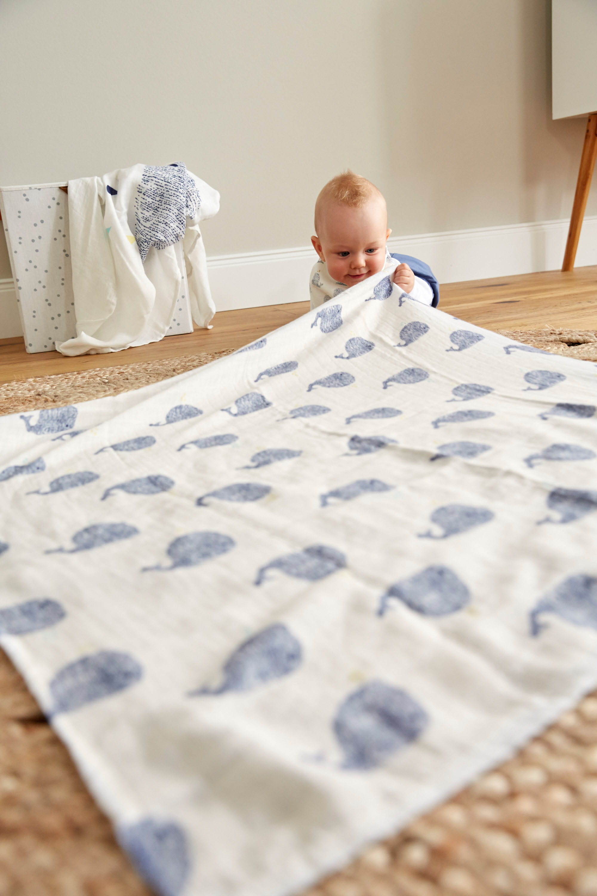 Lässig Heavenly soft Swaddle L Little Water Whale 3 pcs ass., 80 x 80 cm - 9