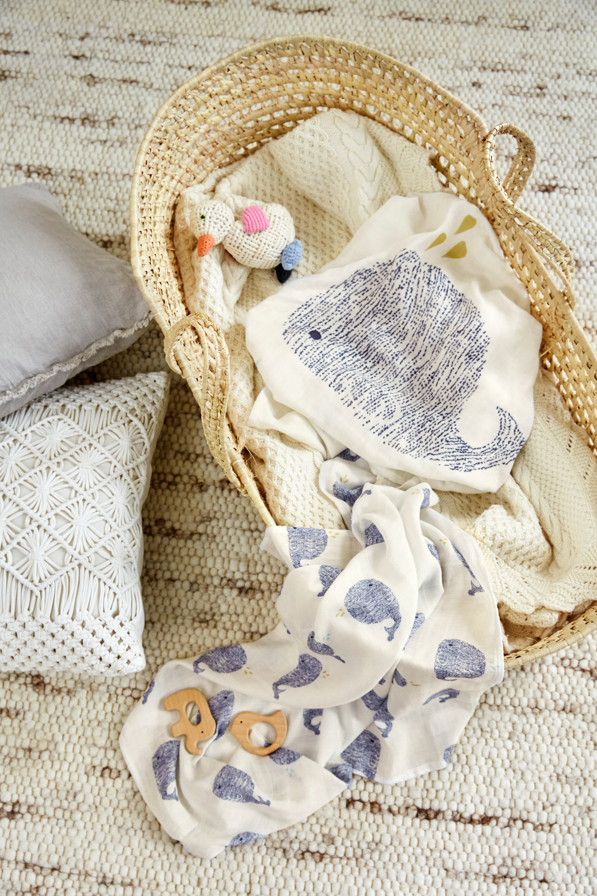 Lässig Heavenly soft Swaddle L Little Water Whale 3 pcs ass., 80 x 80 cm - 8