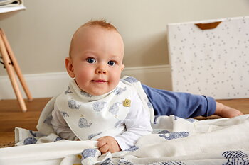 Lässig Heavenly soft Swaddle L Little Water Whale 3 pcs ass., 80 x 80 cm