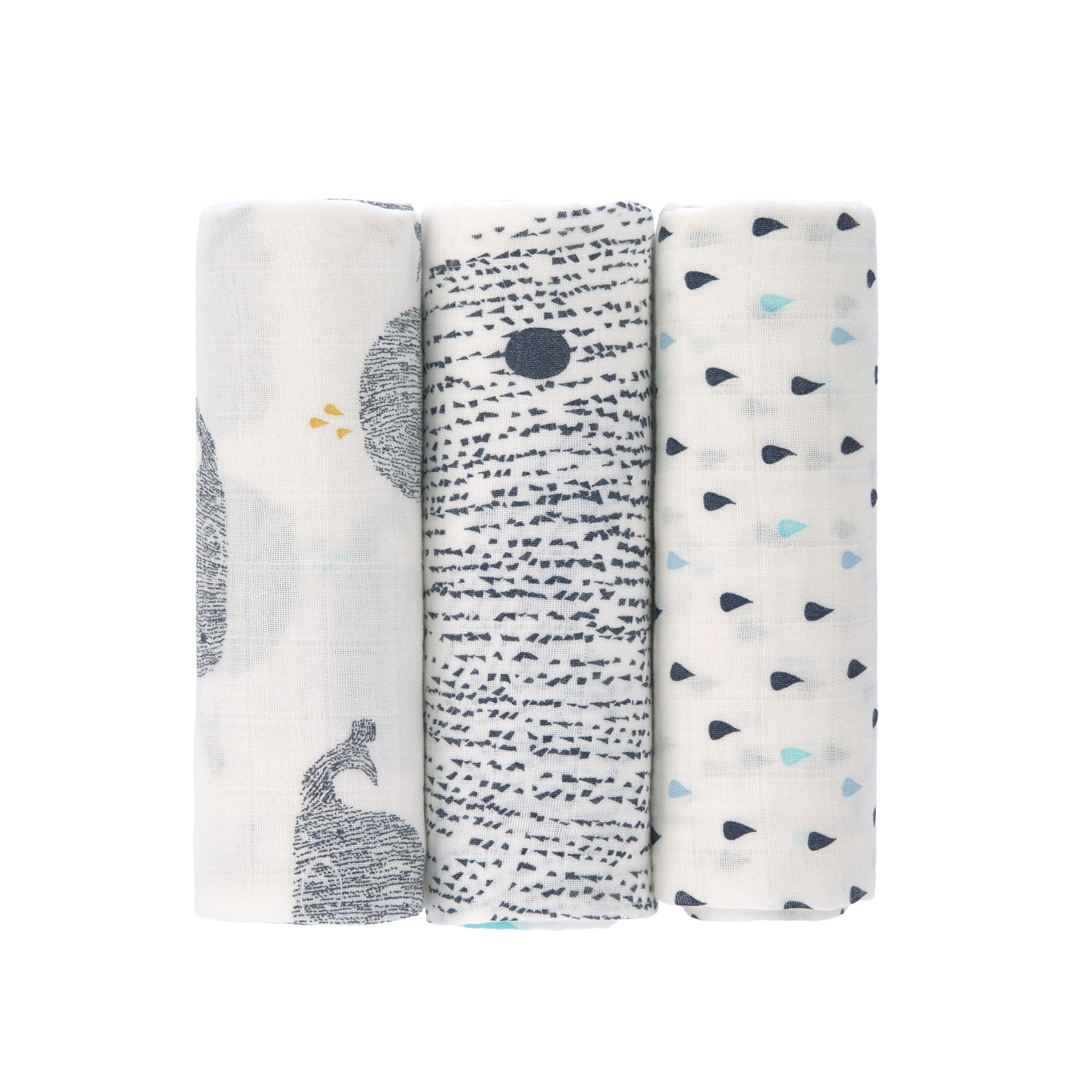 Lässig Heavenly soft Swaddle L Little Water Whale 3 pcs ass., 80 x 80 cm - 10