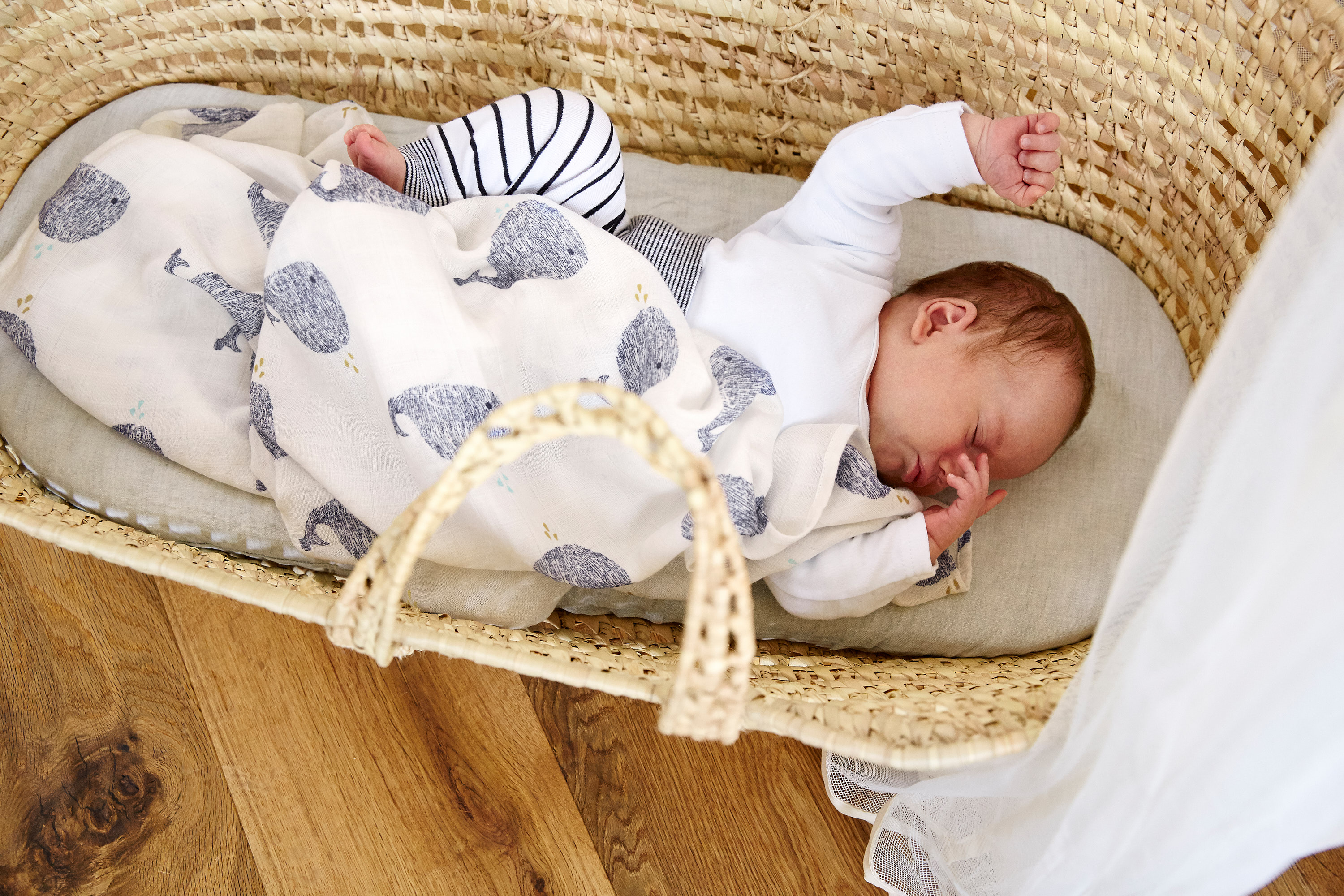 Lässig Heavenly soft Swaddle L Little Water Whale 3 pcs ass., 80 x 80 cm - 3