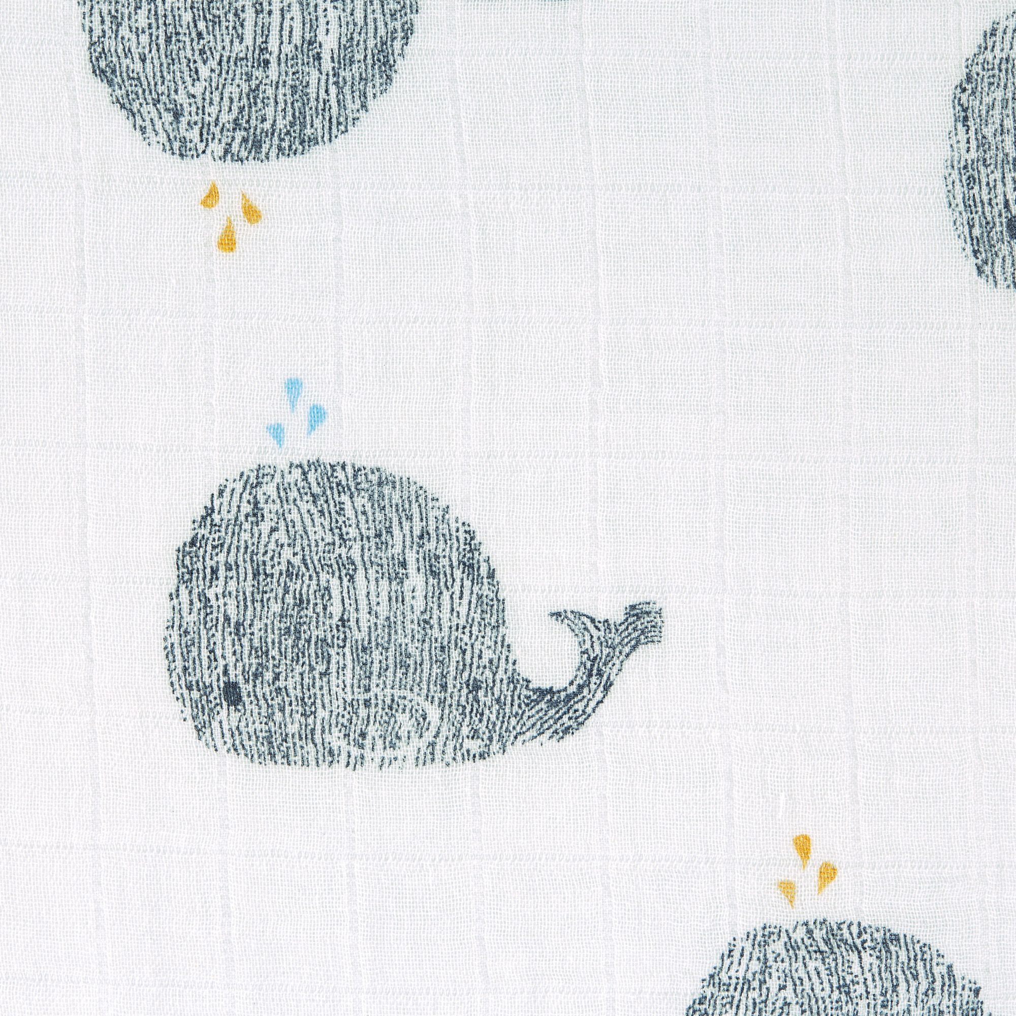 Lässig Heavenly soft Swaddle L Little Water Whale 3 pcs ass., 80 x 80 cm - 12