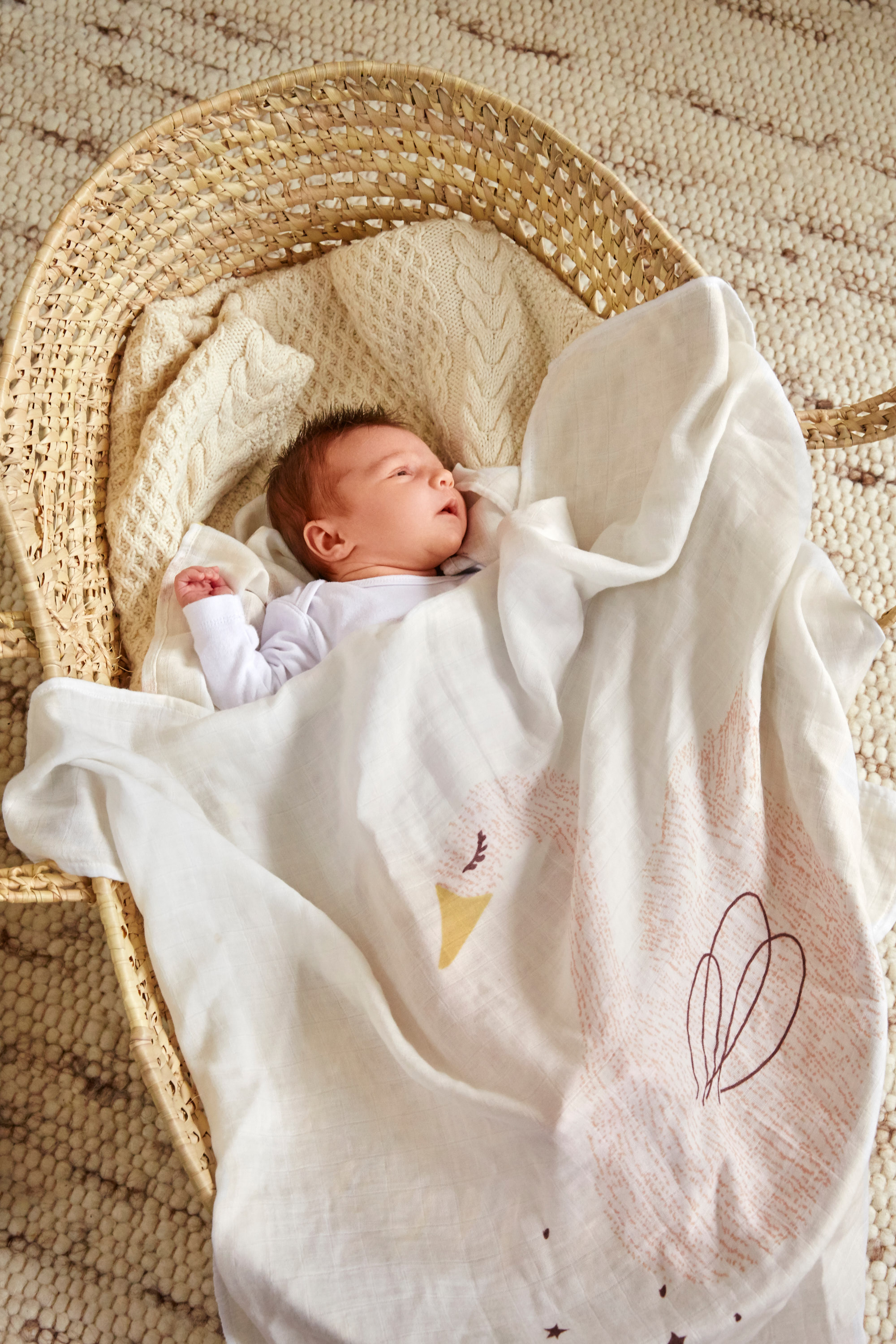 Lässig Heavenly soft Swaddle L Little Water Swan 3 pcs ass., 80 x 80 cm - 3