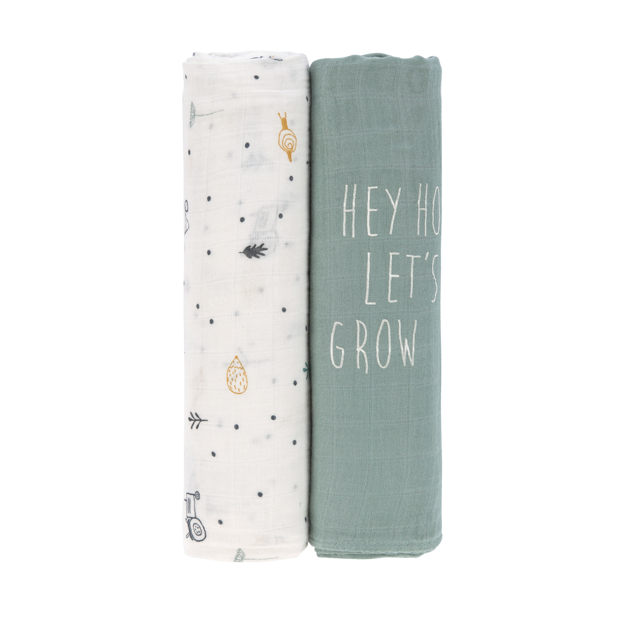 Lässig Heavenly soft Swaddle XL Garden Explorer Tractor 2 pcs ass., 120 x 120 cm - 4
