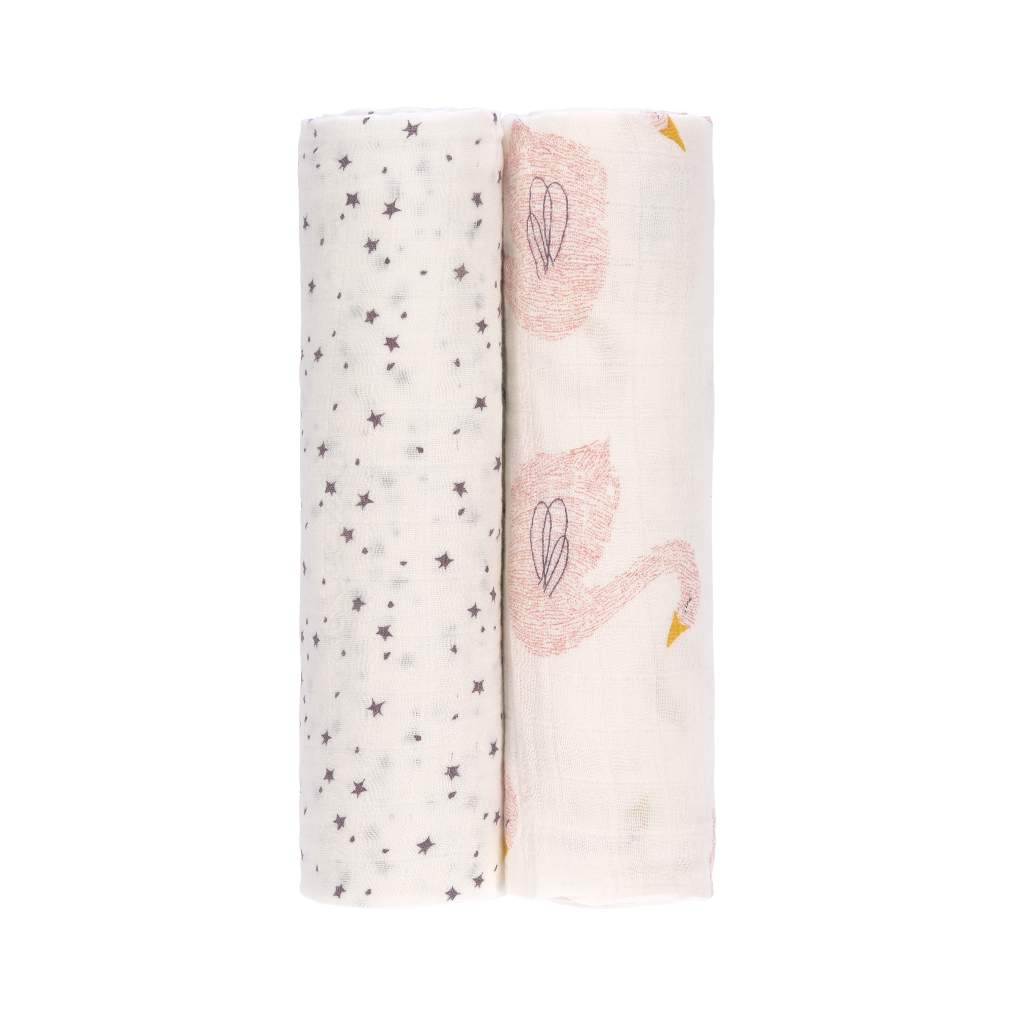 Lässig Heavenly soft Swaddle XL Little Water Swan 2 pcs ass., 120 x 120 cm - 4