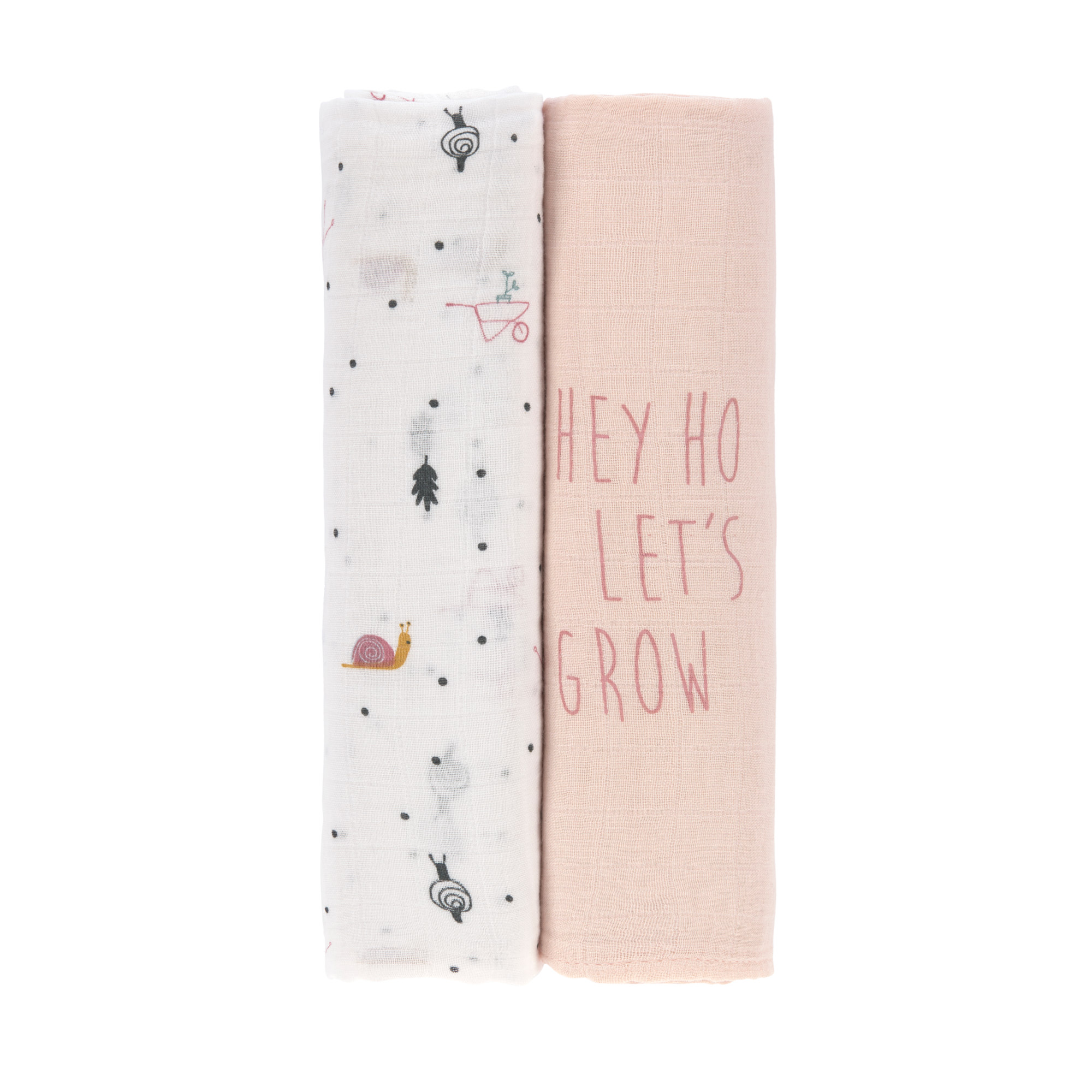 Lässig Heavenly soft Swaddle XL Garden Explorer Snail 2 pcs ass., 120 x 120 cm - 3