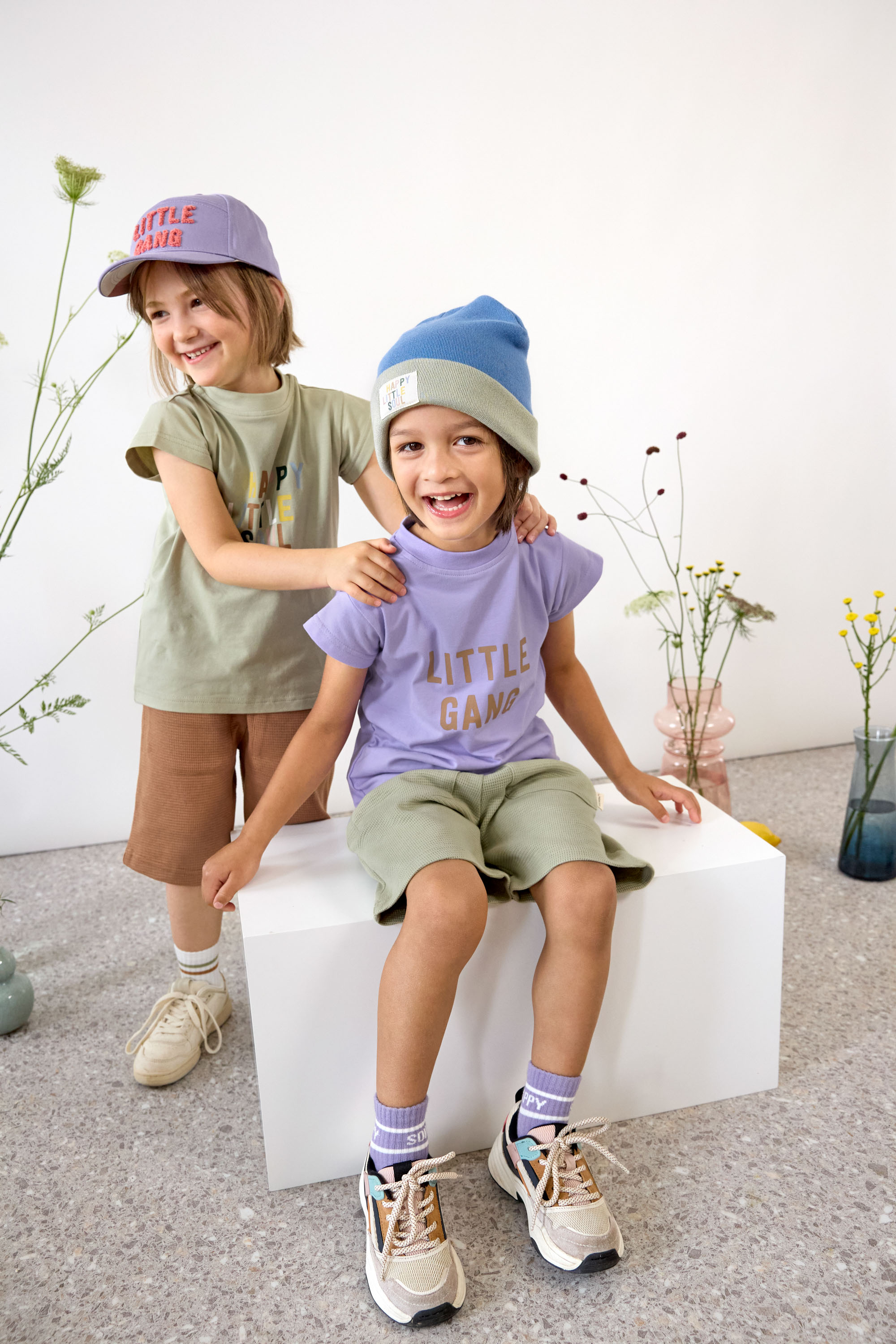 Lässig T-Shirt Jersey GOTS light khaki, 1-2 years - 20
