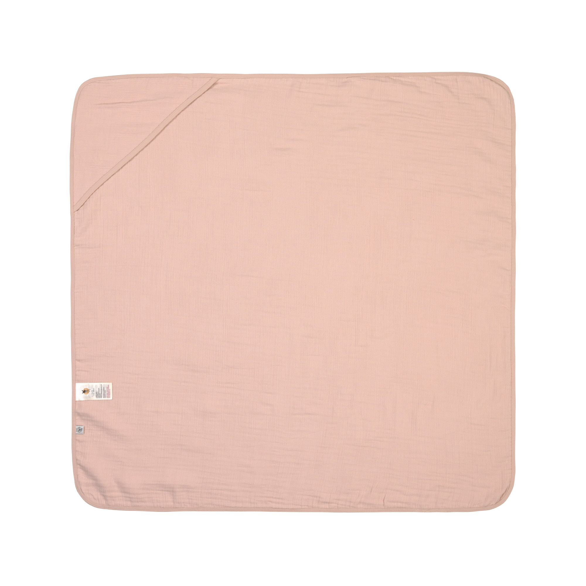 Lässig Muslin Hooded Towel powder pink
