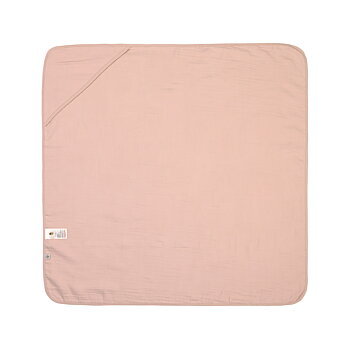 Lässig Muslin Hooded Towel powder pink