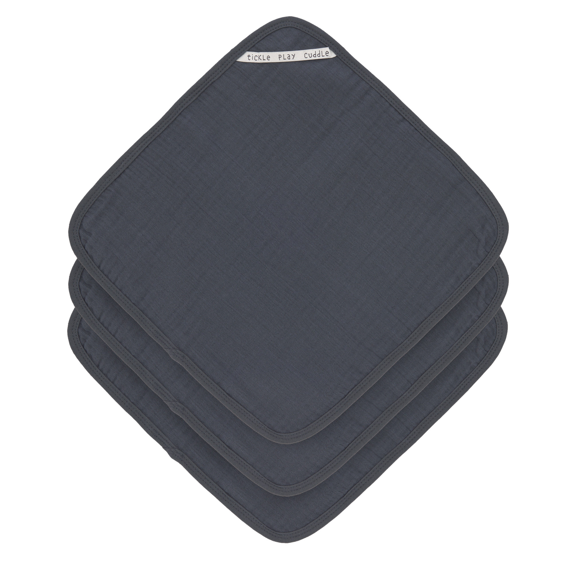 Lässig Muslin Washcloth Set 3 pcs navy