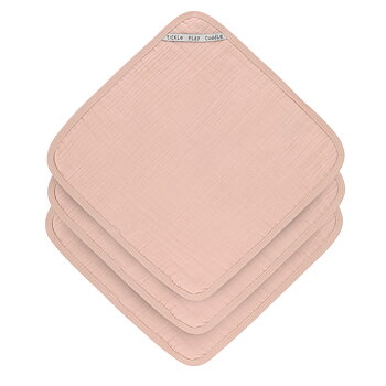 Lässig Muslin Washcloth Set 3 pcs powder pink