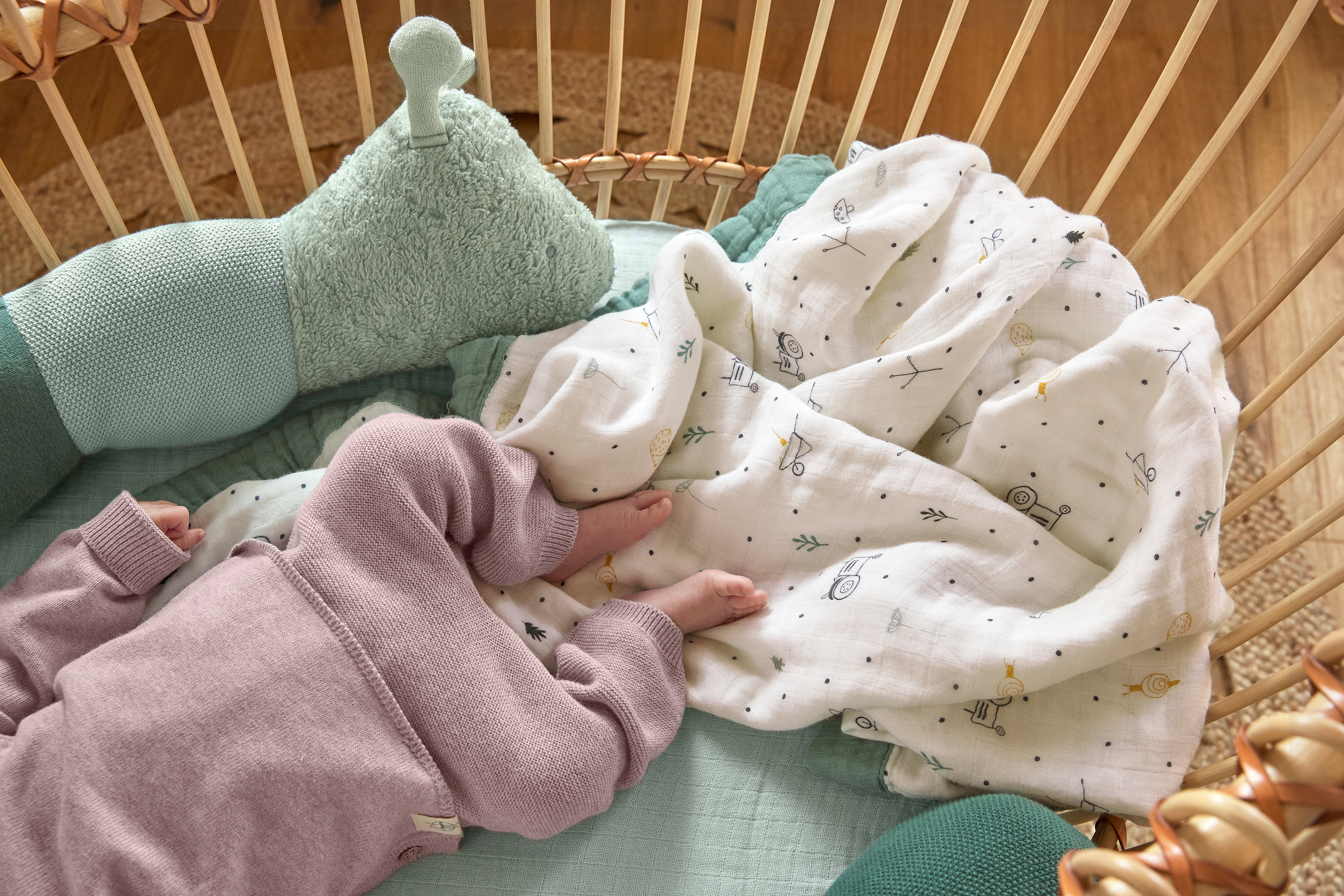 Lässig Heavenly soft Blanket Garden Explorer Tractor 100 x 100 cm - 4