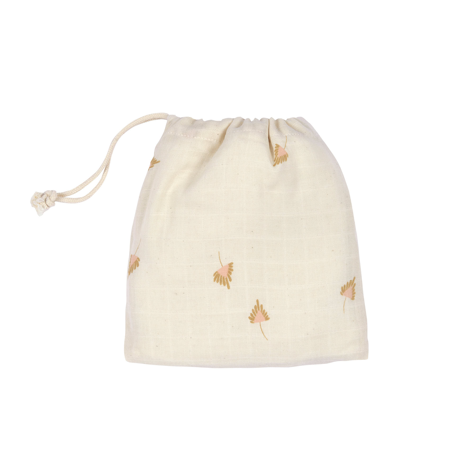 Lässig Swaddle & Burp Blanket M 2 pcs curry, 60 x 60 cm (organic in conversion) - 6