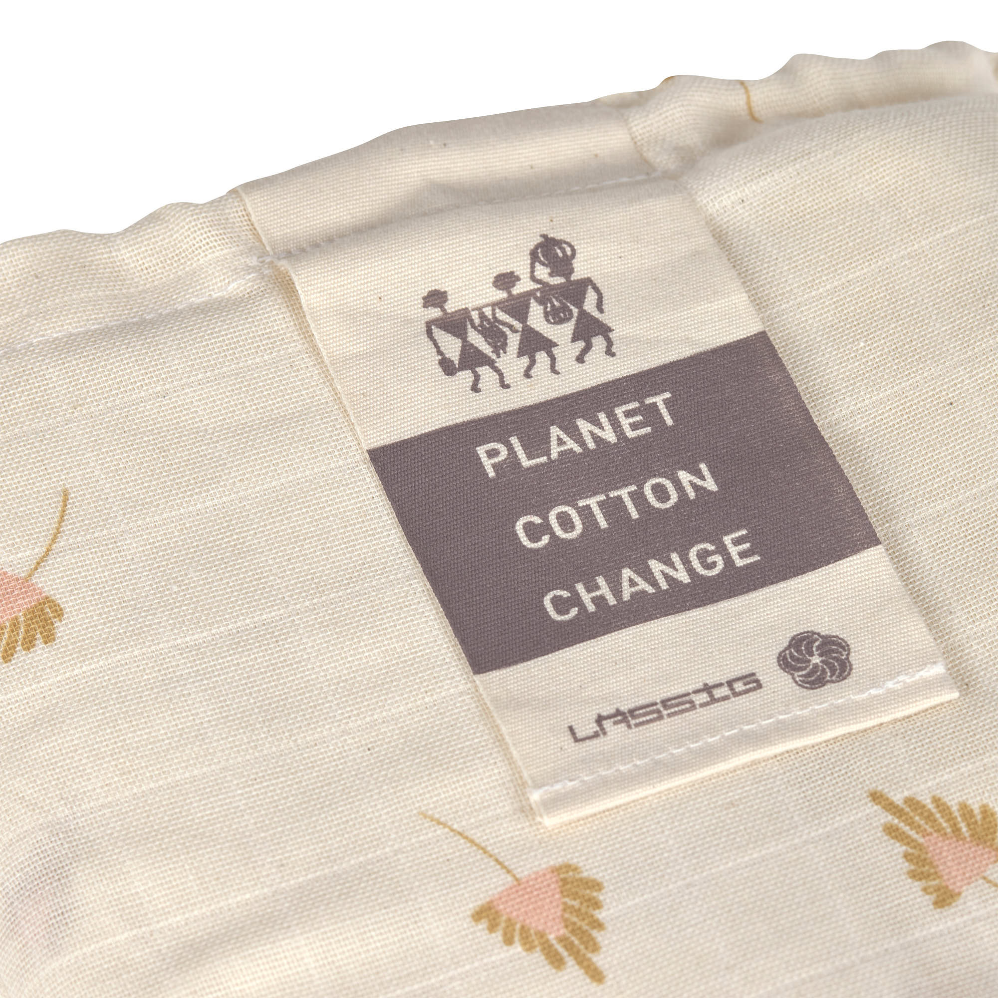 Lässig Swaddle & Burp Blanket M 2 pcs curry, 60 x 60 cm (organic in conversion) - 11