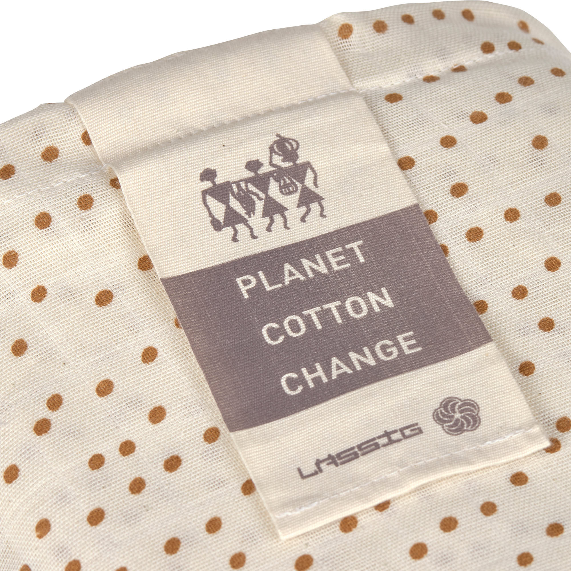 Lässig Swaddle & Burp Blanket L 2 pcs caramel, 80 x 80 cm (organic in conversion) - 8