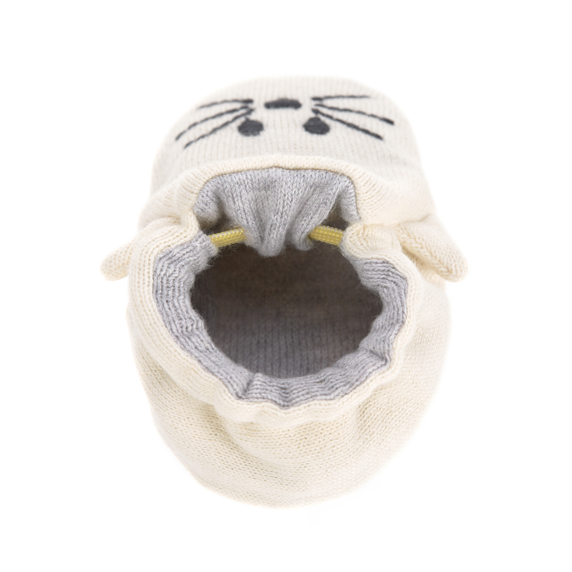 Lässig Baby Shoes GOTS Little Chums Cat One Size, 0-6 months, in cotton bag - 8