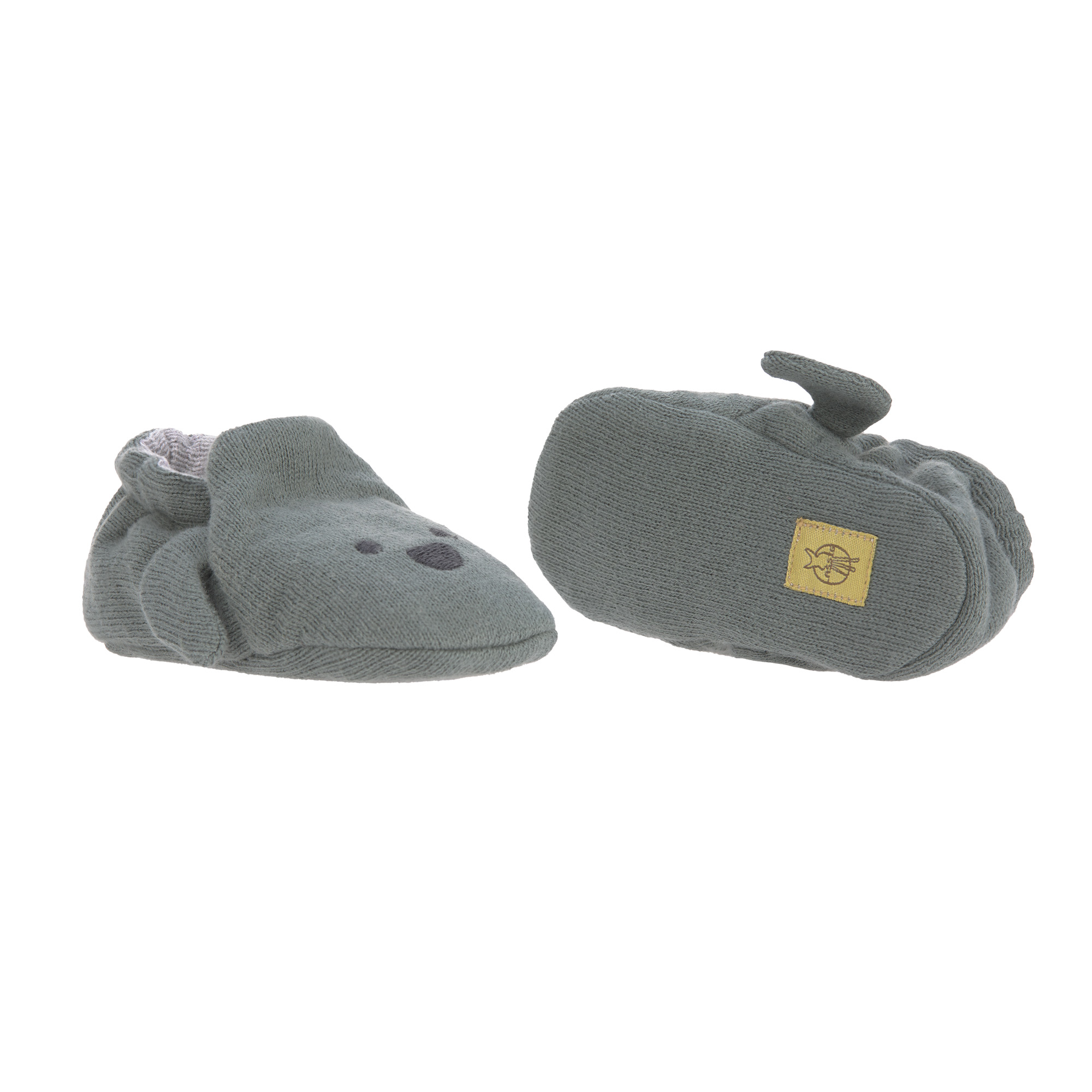 Lässig Baby Shoes GOTS Little Chums Dog One Size, 0-6 months, in cotton bag - 6