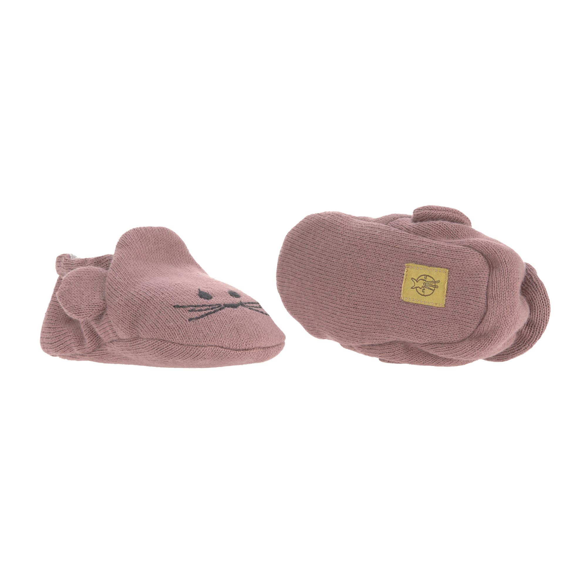 Lässig Baby Shoes GOTS Little Chums Mouse One Size, 0-6 months, in cotton bag - 3