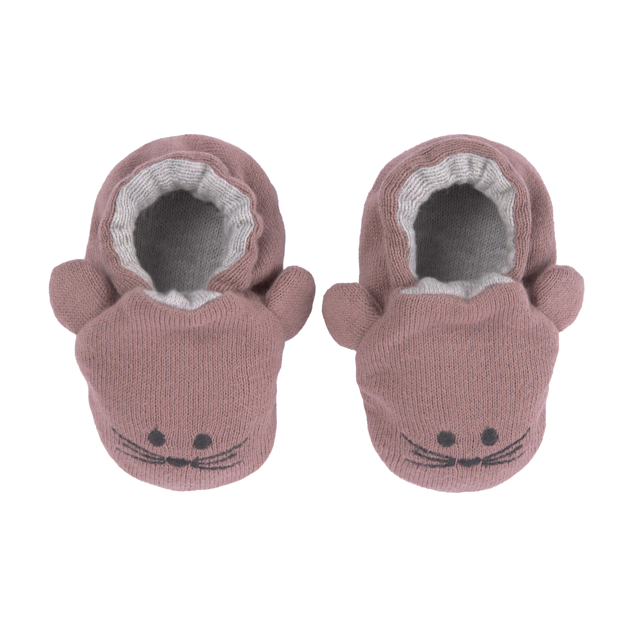 Lässig Baby Shoes GOTS Little Chums Mouse One Size, 0-6 months, in cotton bag - 4