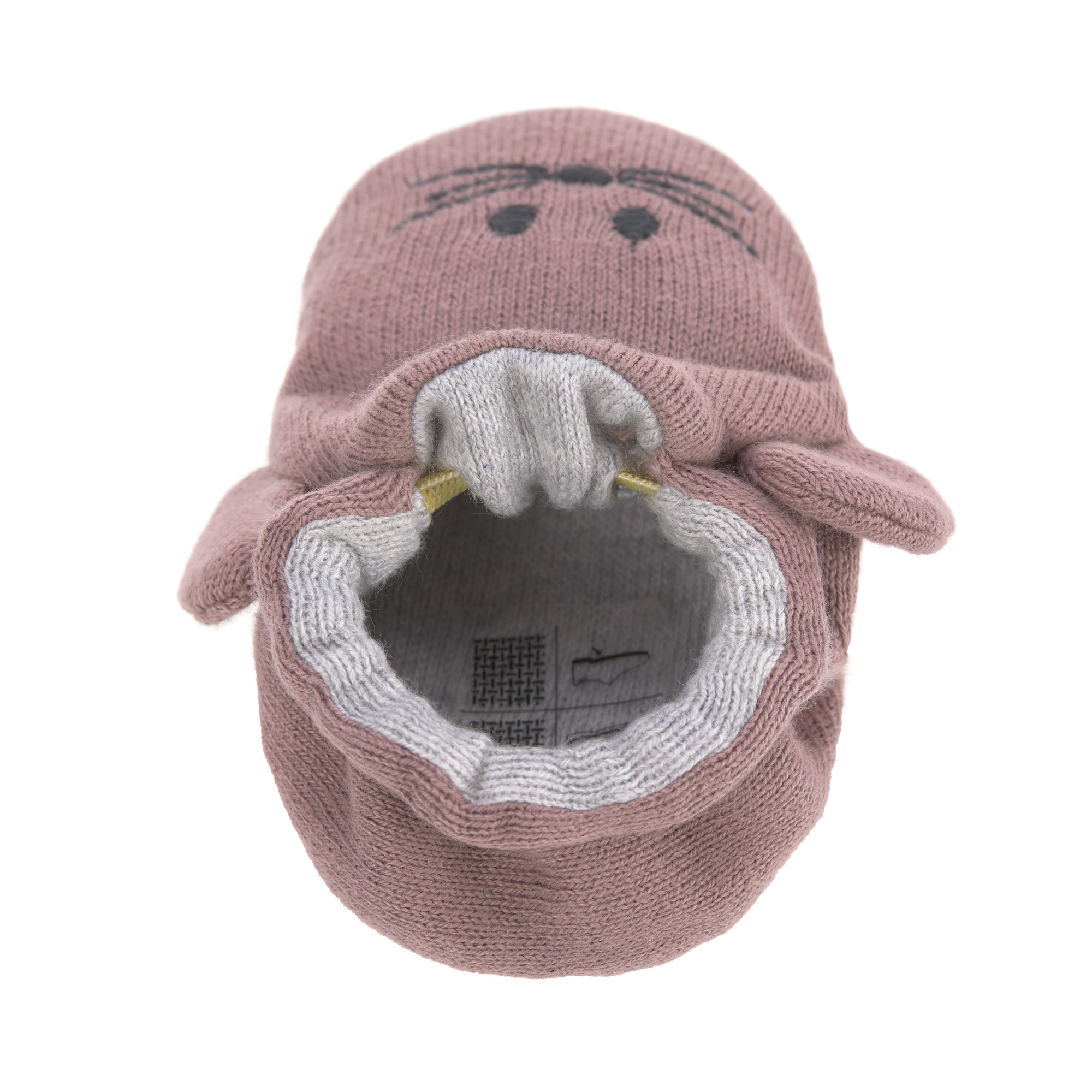 Lässig Baby Shoes GOTS Little Chums Mouse One Size, 0-6 months, in cotton bag - 6