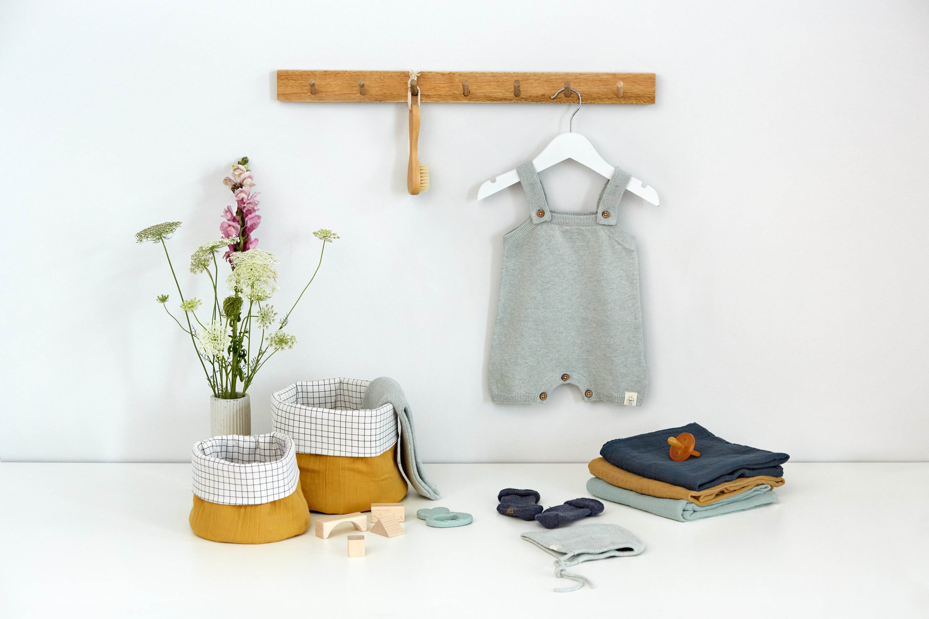 Lässig Storage Basket Set 3 pcs Muslin mustard - 4