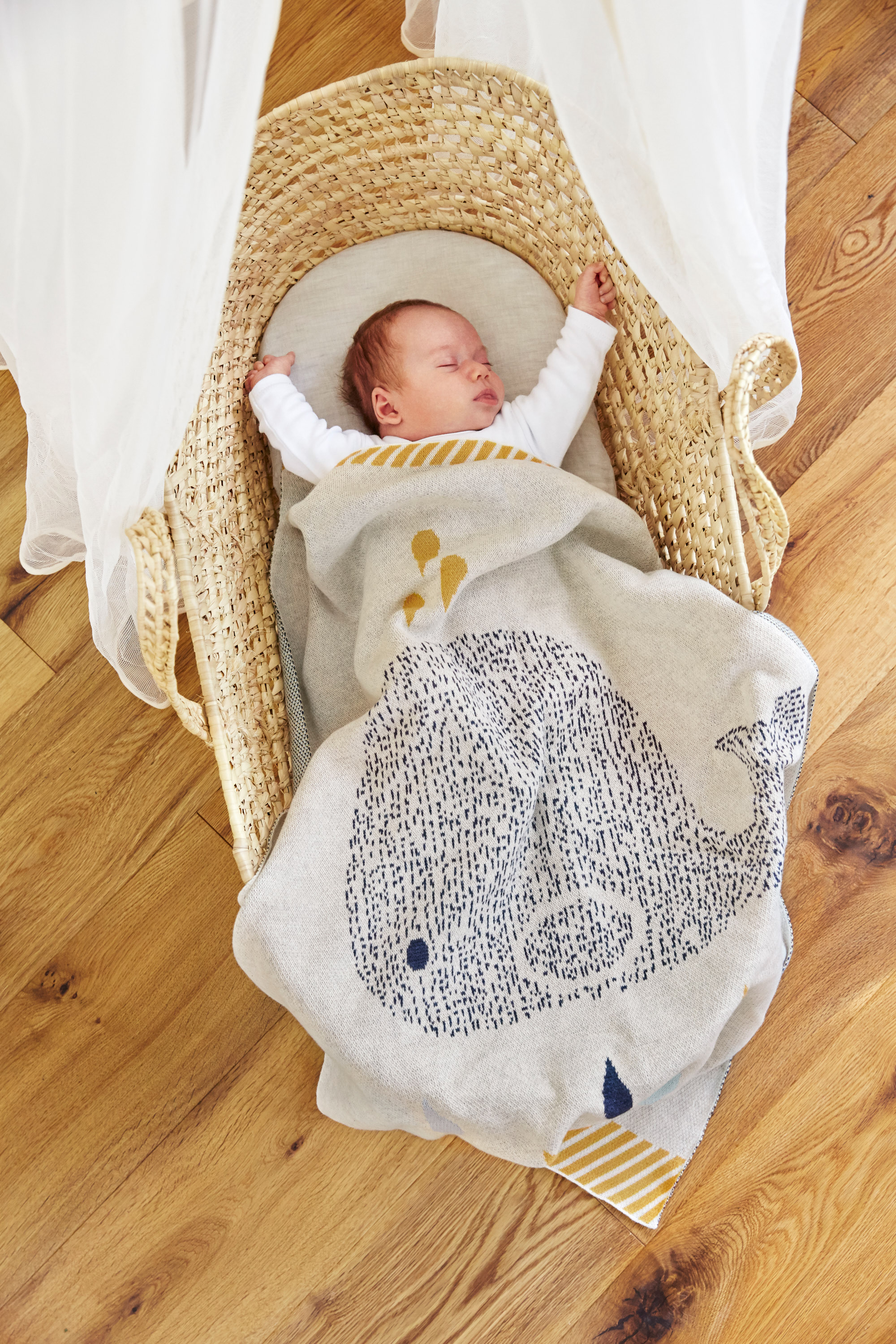 Lässig Knitted Blanket GOTS Little Water Whale 75 x 100 cm - 13