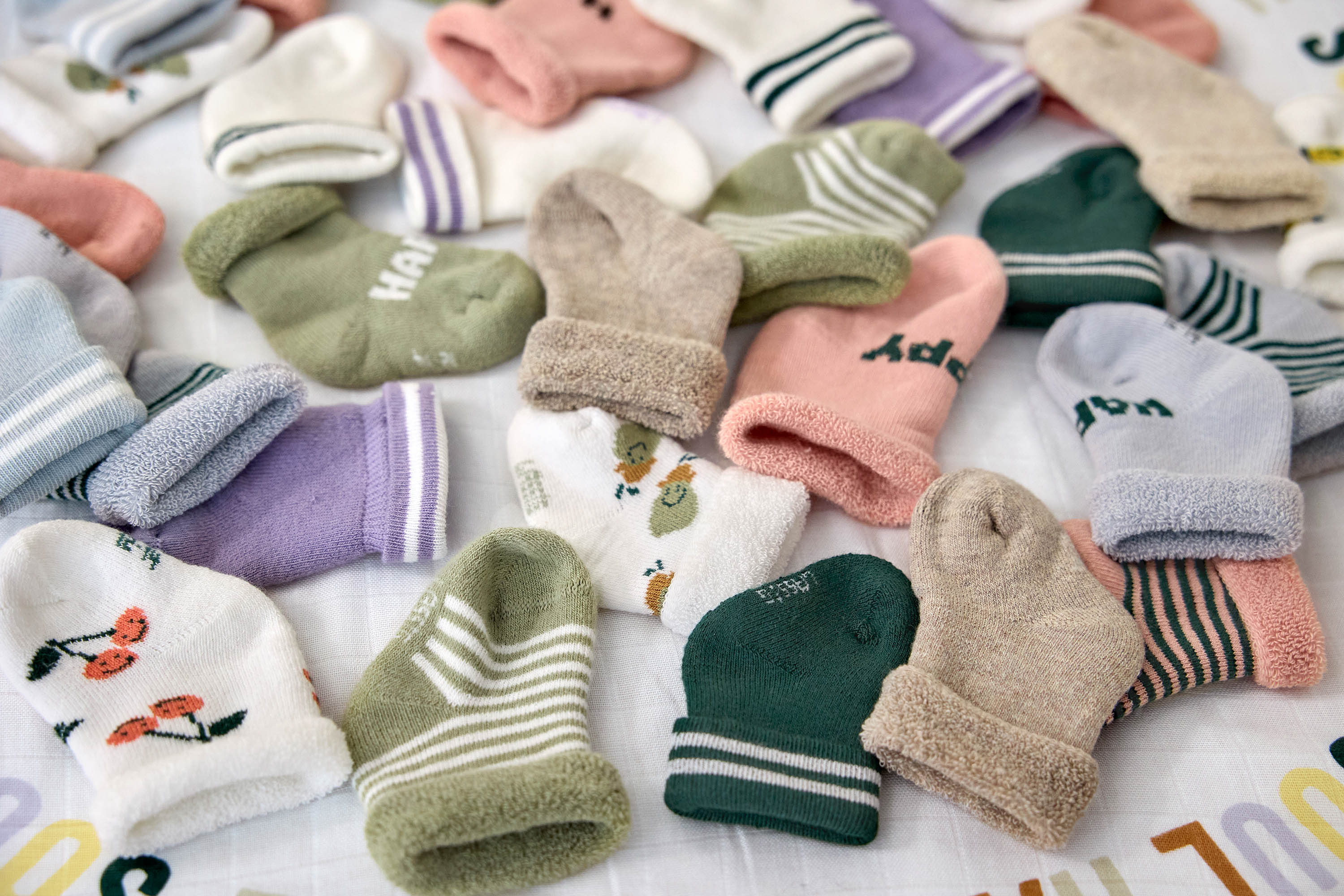 Lässig Terry Socks GOTS 3 pcs Cherry peach, 12-14 - 9